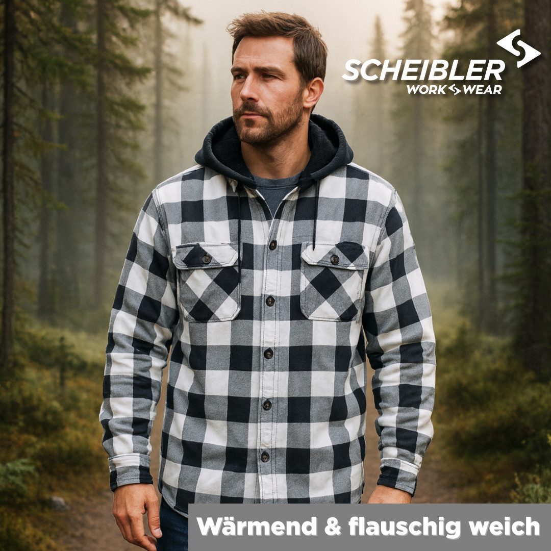 SCHEIBLER WORKWEAR Kapuzenfleecejacke Thermo Hoodiejacke Glenville