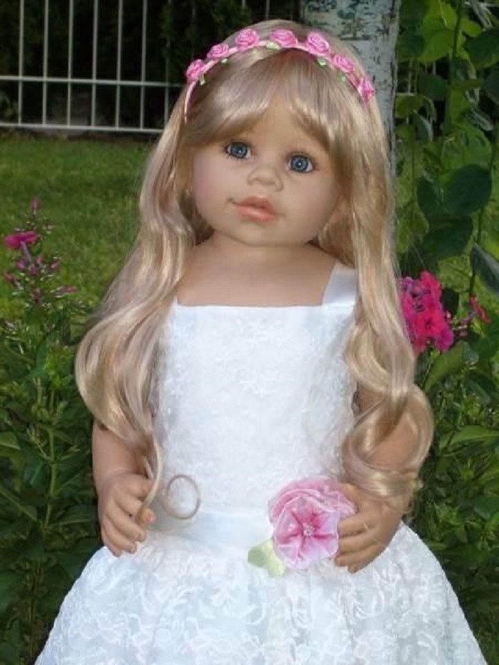 CMTPUPPENGALERIE Stehpuppe Lilly von Monika Levenig - 76 cm - blond (Masterpiecedolls) (1-tlg)