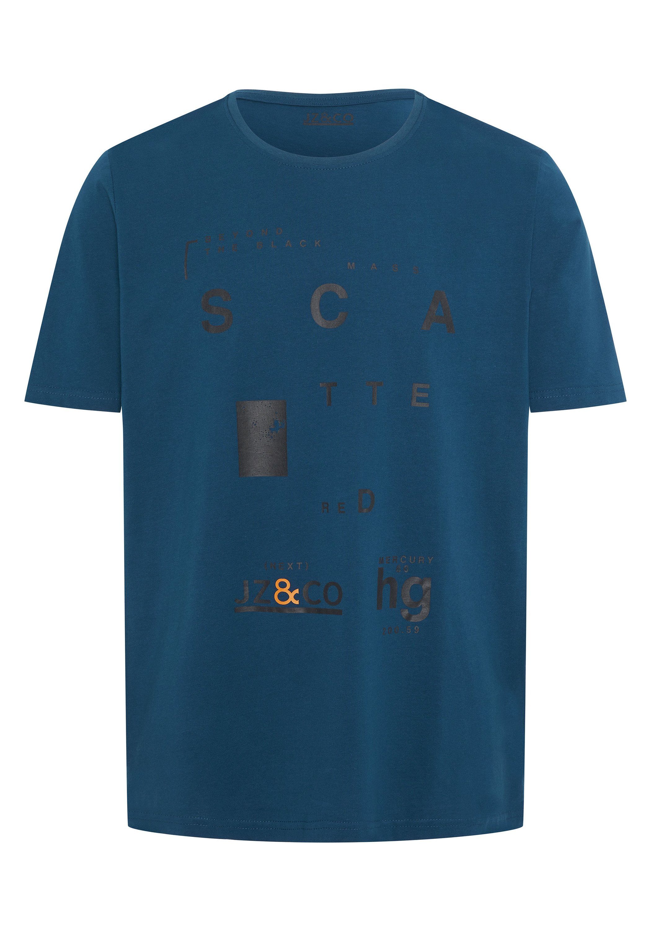 JZ & Co Print-Shirt aus Jersey 19-4120 Blue Opal