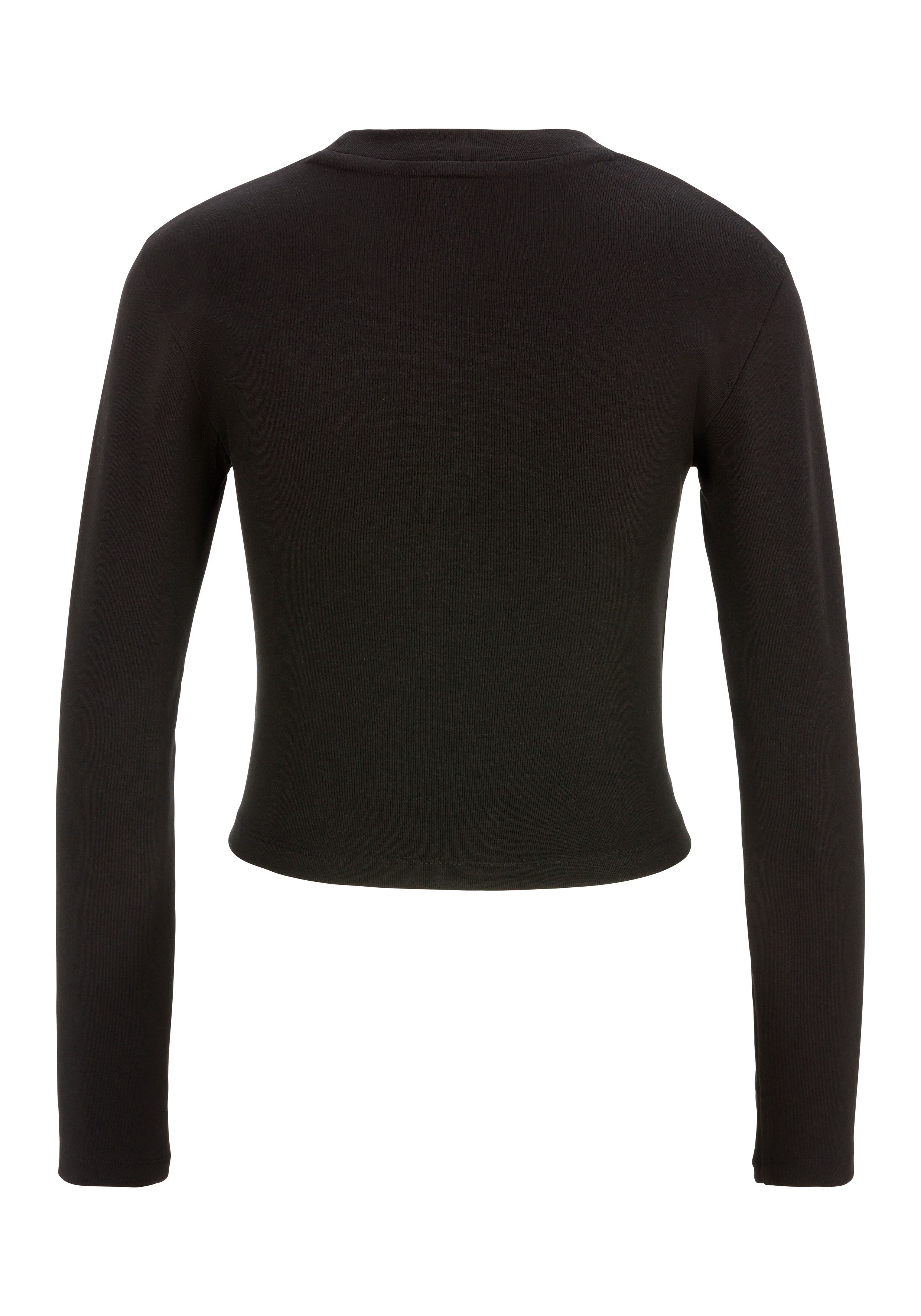 HUGO Blue Langarmshirt Della mit Rundhalsausschnitt günstig online kaufen