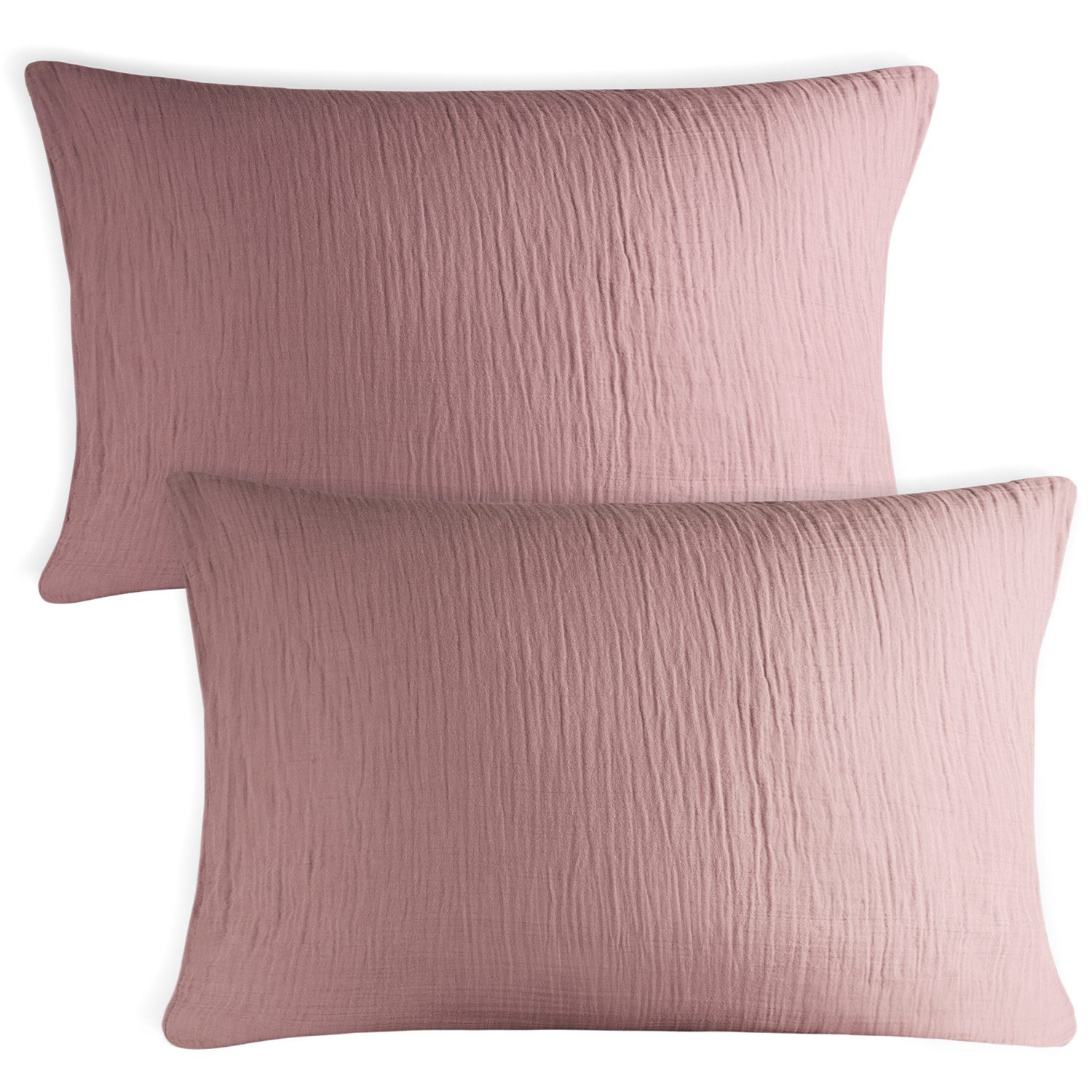 Blumtal Kissenbezug Musselin Kissenbezug -, Mauve/rosa, Gr. 80 cm x 40 cm