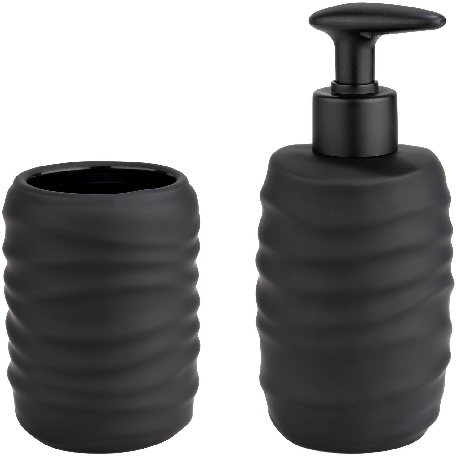 WENKO Badaccessoire-Set Illana, Set, 2 tlg., bestehend aus Seifenspender un günstig online kaufen
