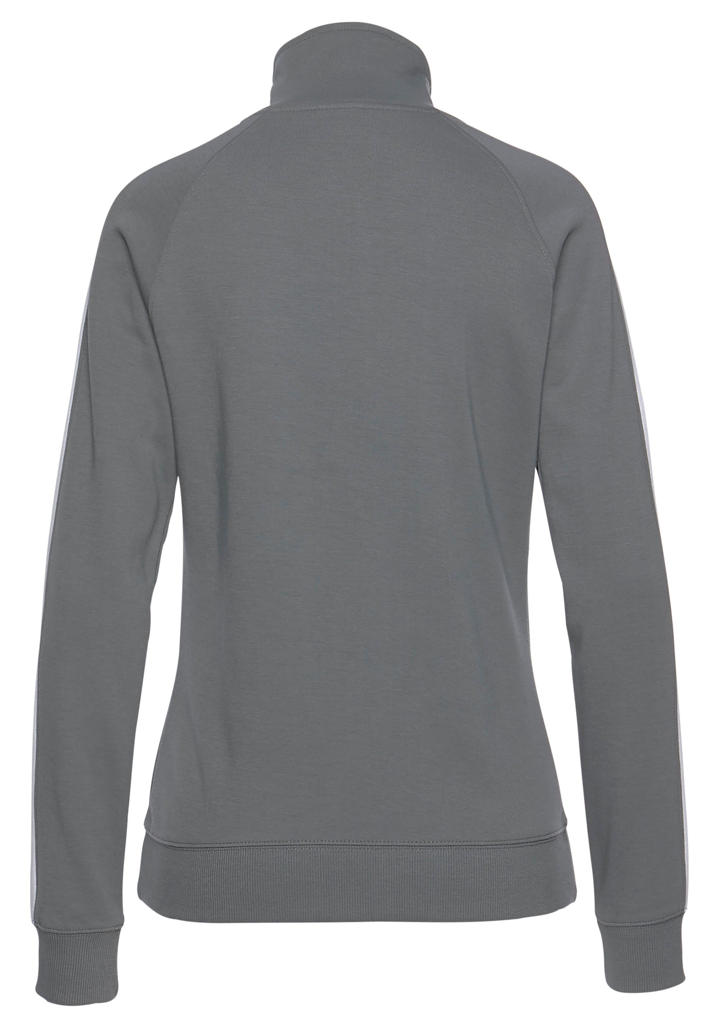 Bench. Loungewear Sweatjacke mit Seitenstreifen und Stehkragen, Home- und Loungewear Serie – Bild 3 von 5