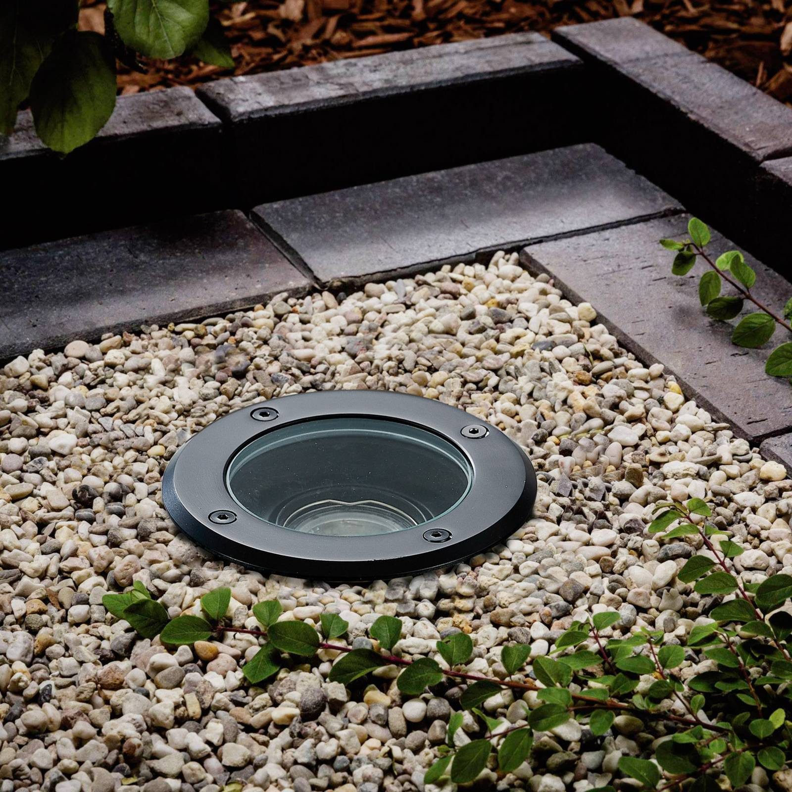 Lindby Einbauleuchte Cliff, Kunststoff Schwarz IP65, 1 x 10 W LED