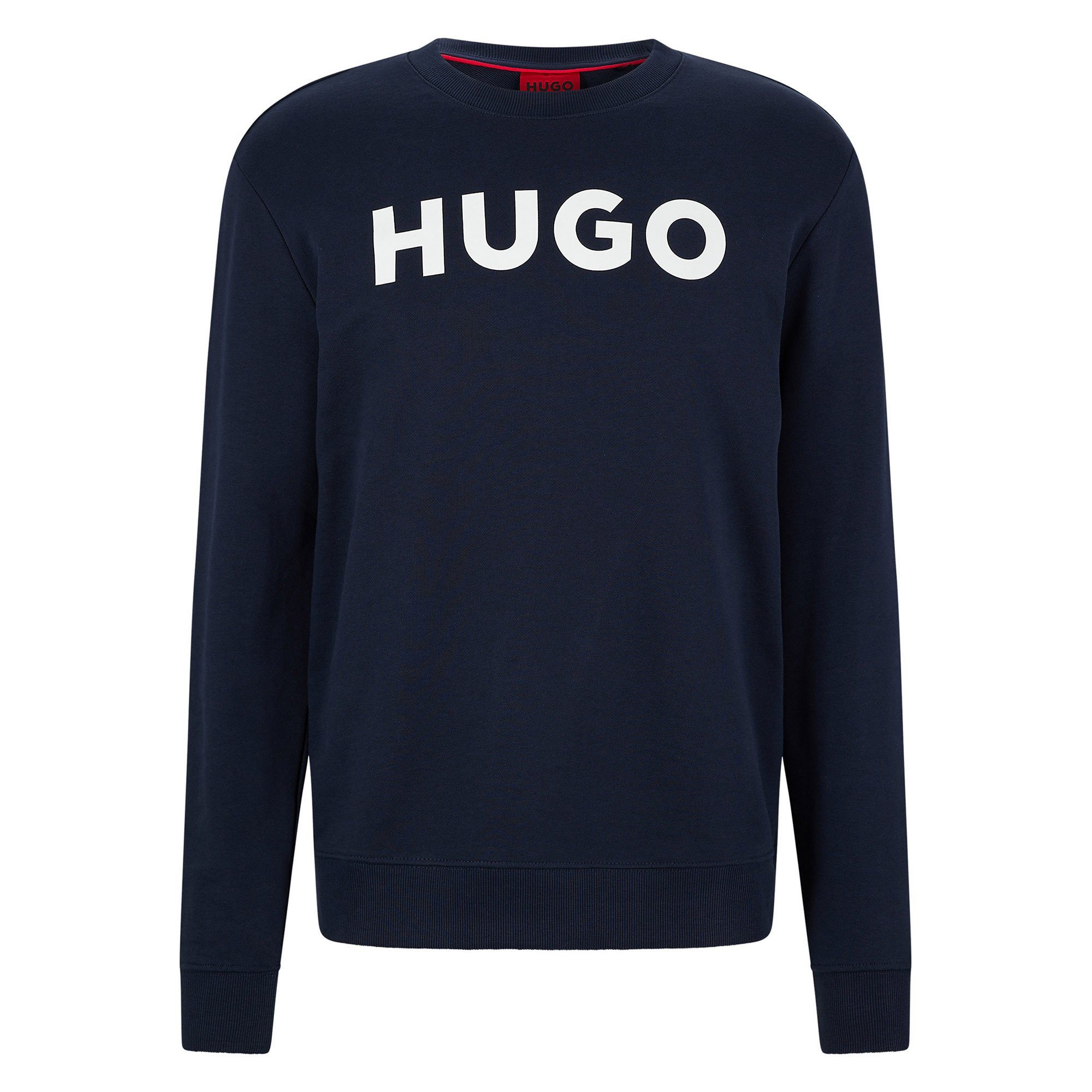 HUGO Sweatshirt Sweater Dunkelblau DEM, Rundhals, French Sweatshirt, Herren 