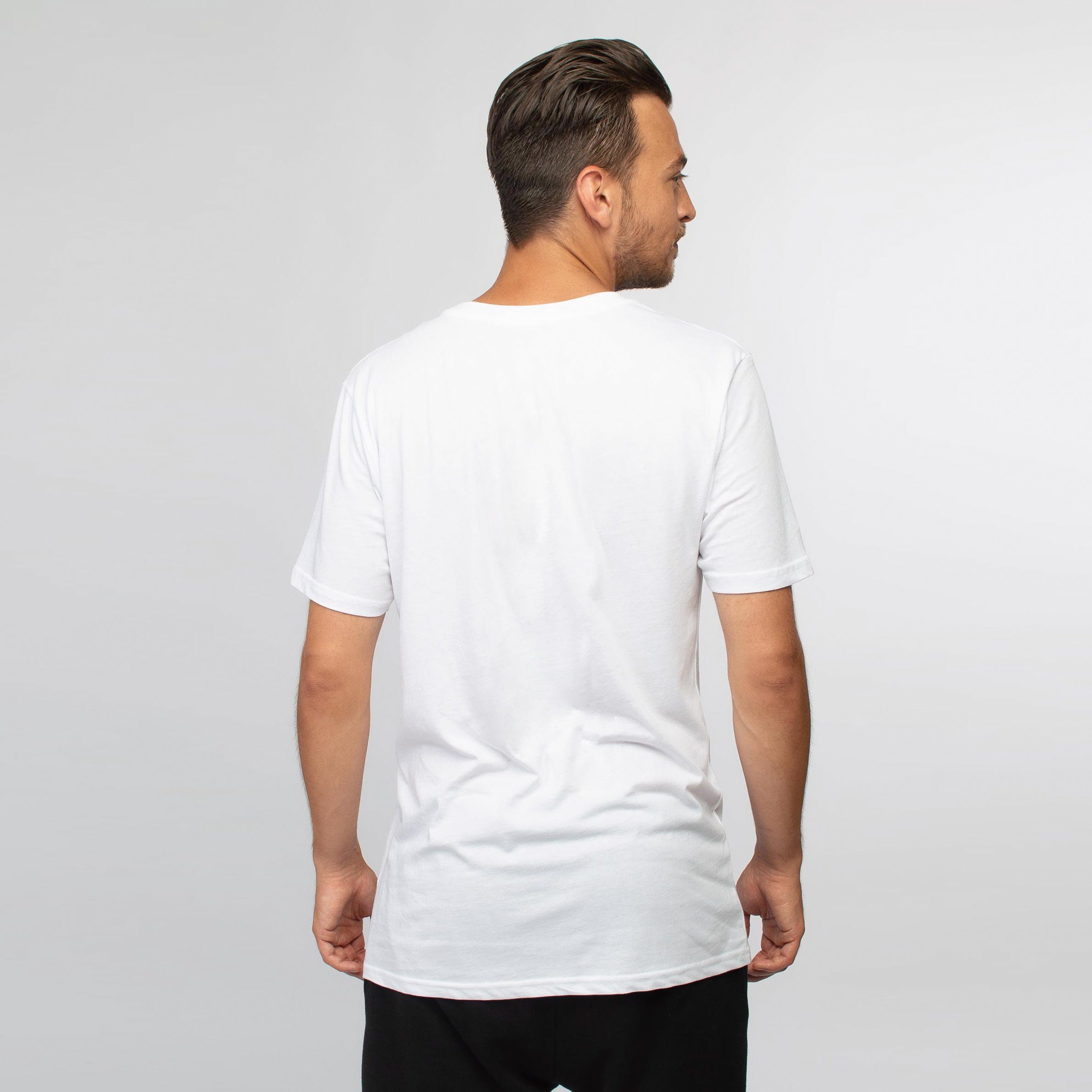 HONEST BASICS Rundhalsshirt aus OCS Bio-Baumwolle GRS White zertifizierter und