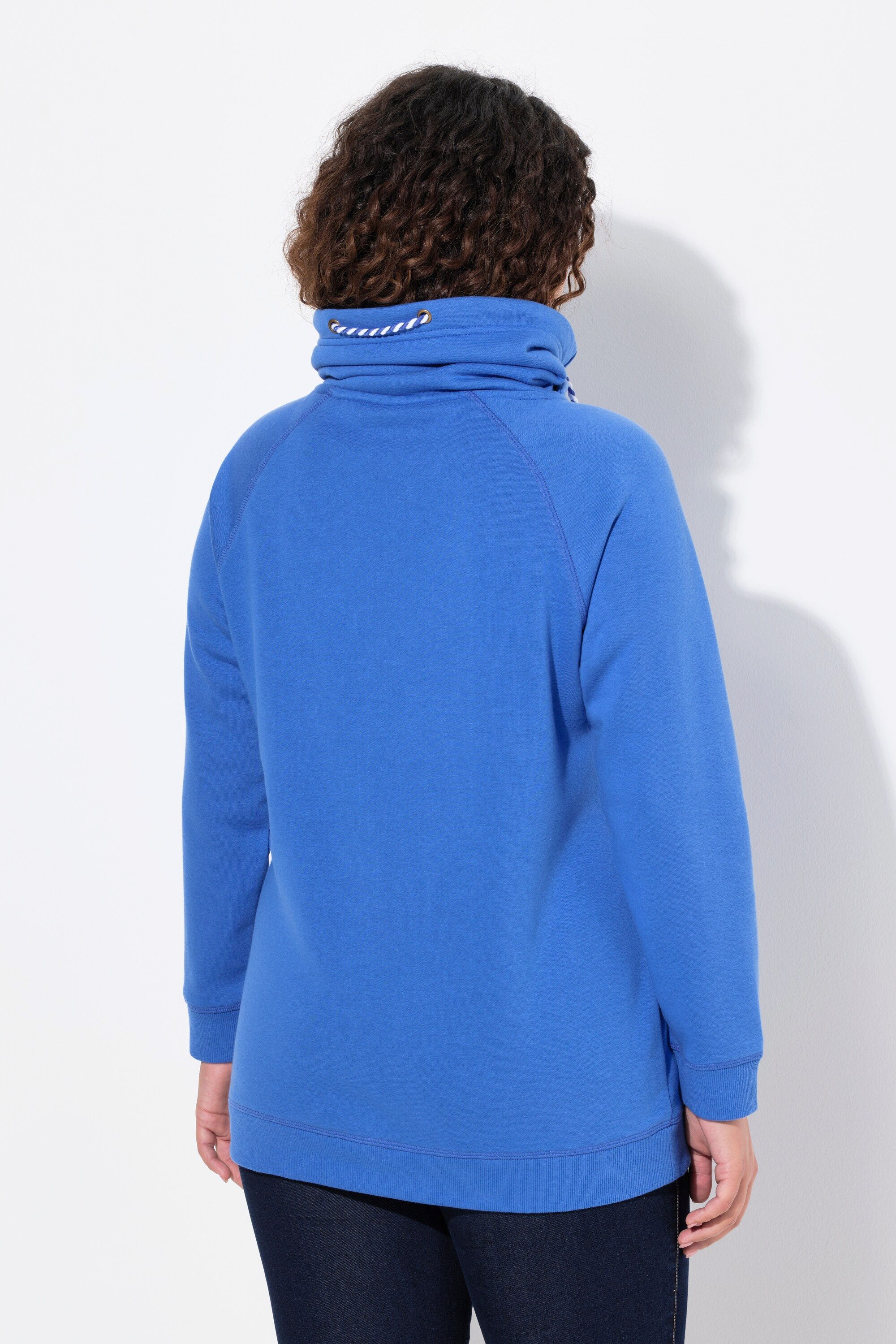 Ulla Popken Sweatshirt Sweatshirt weiter Stehkragen Taschen – Bild 3 von 4