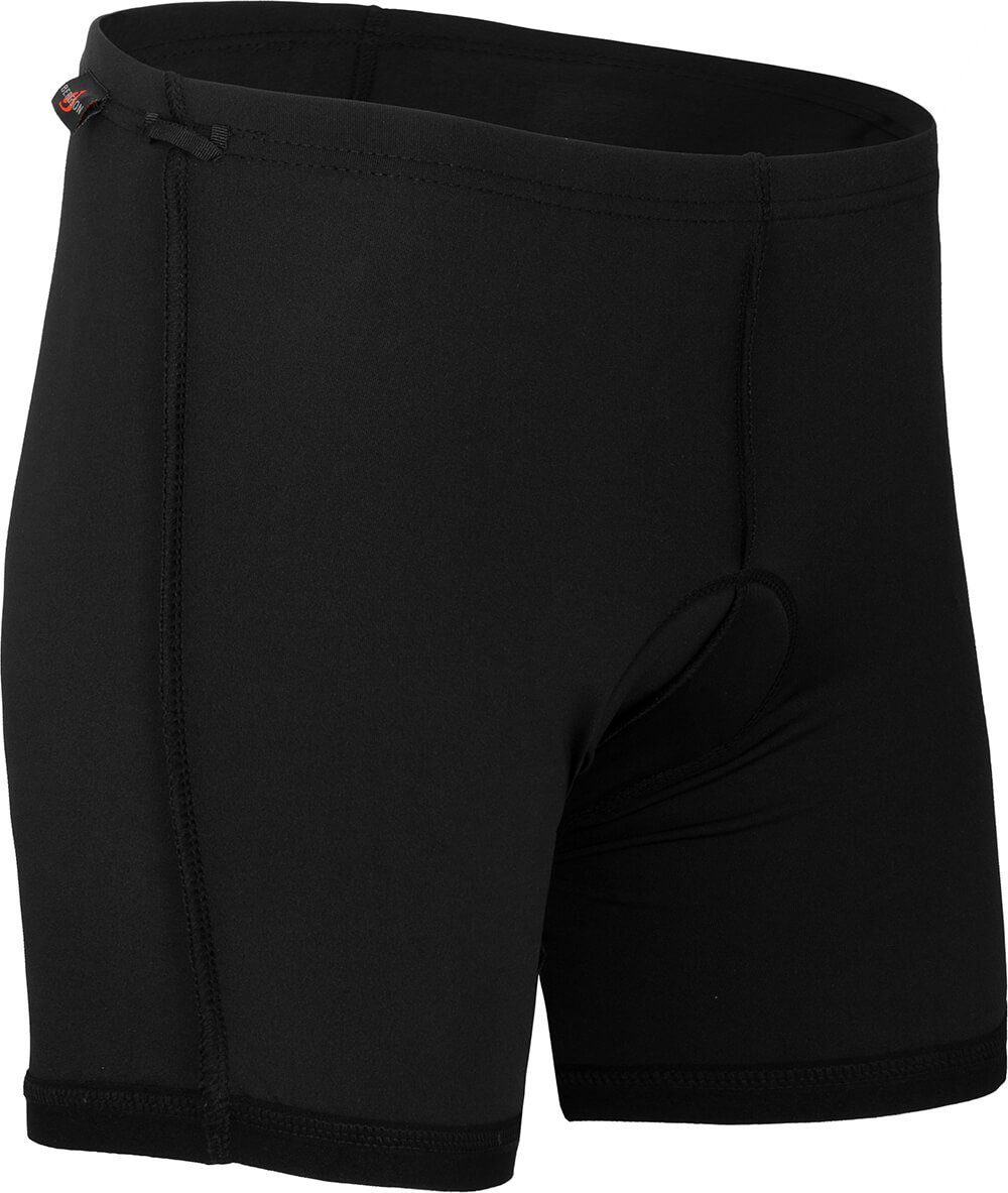 Bergson Fahrradhose VINA Bermuda Radshorts peacoat gepolsterter (mit robust, Normalgrößen, elastisch, Damen Innenhose), blau