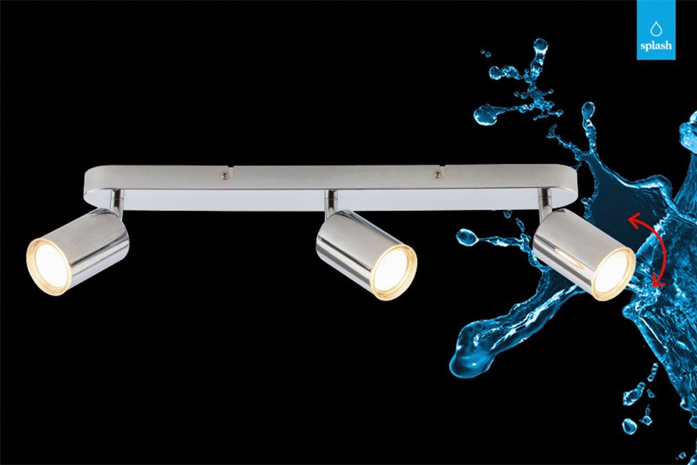 Briloner Leuchten LED Deckenspot NERIDA, ohne Leuchtmittel, 47,5x8,5 cm, Wohnzimmer, Schlafzimmer, Badezimmer, Büro