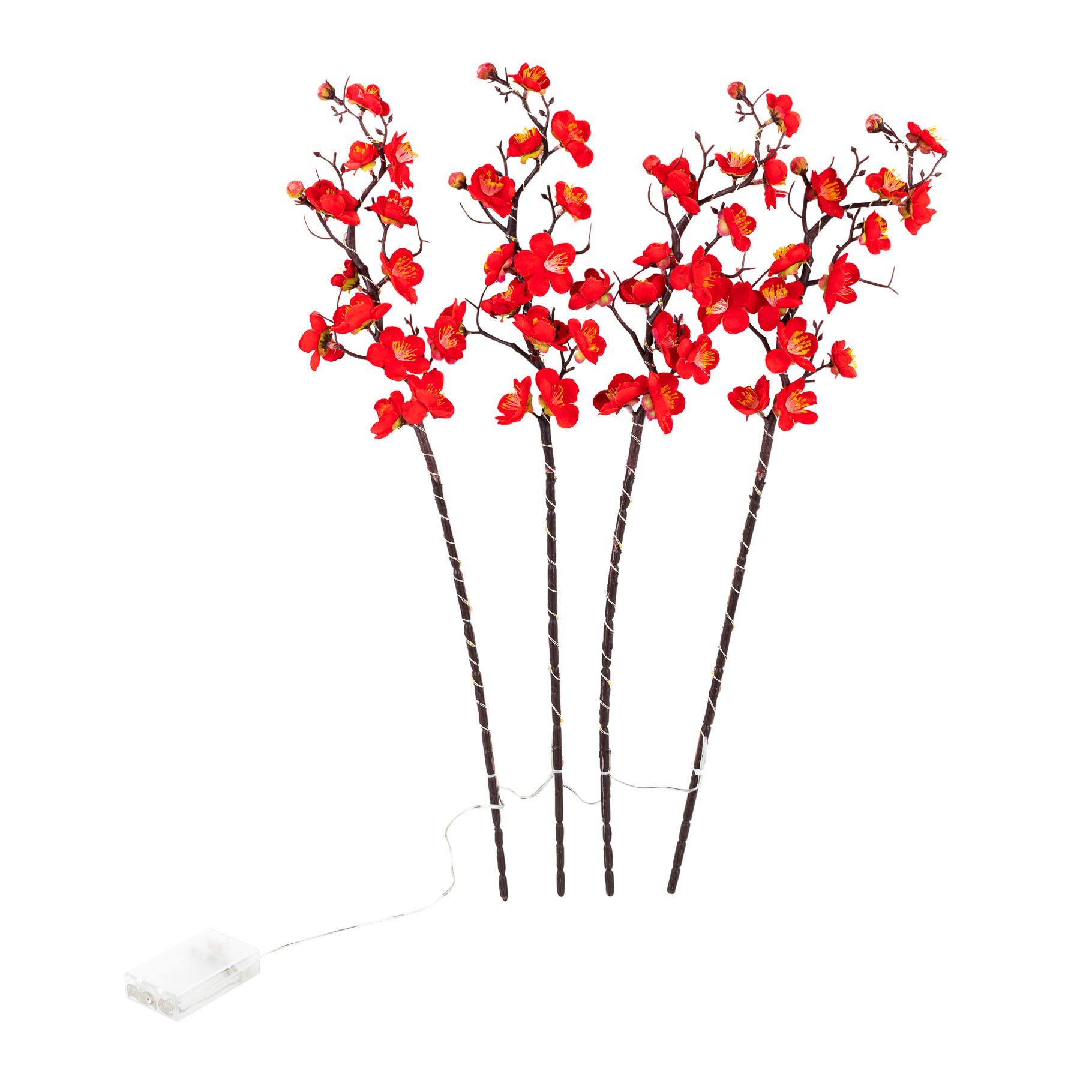 HI Lichterkette Lichterzweige ca. 54 cm mit 60 mini warm weißen LED
