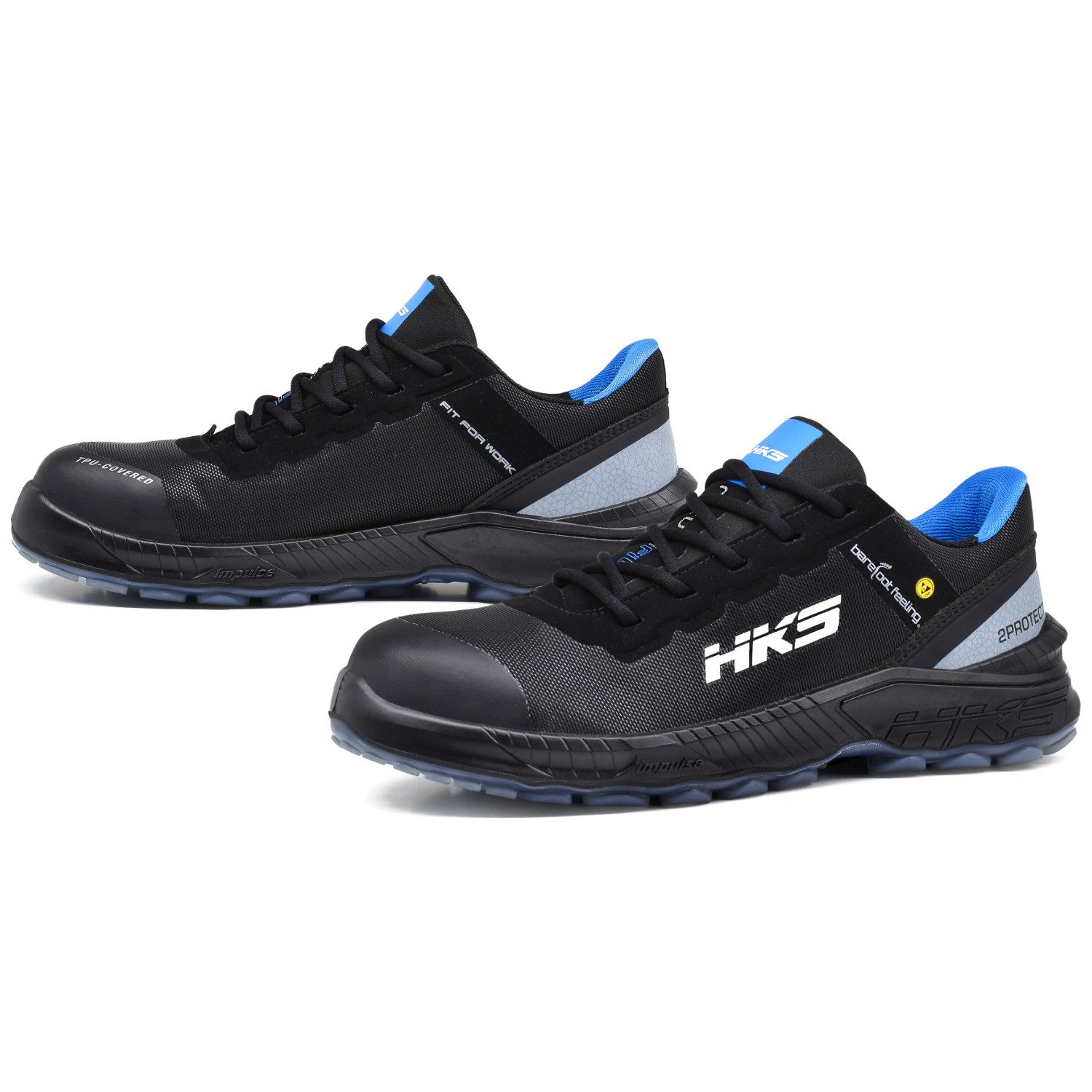 HKS Barfuß Sicherheitshalbschuhe S3 "BFS 40" Sicherheitsschuh