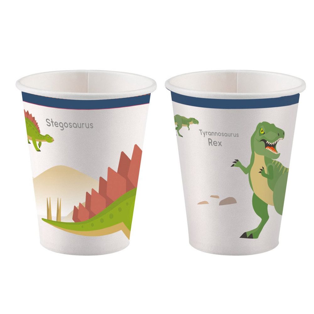 Becher 8 Becher - Happy Dino - ca. 250 ml