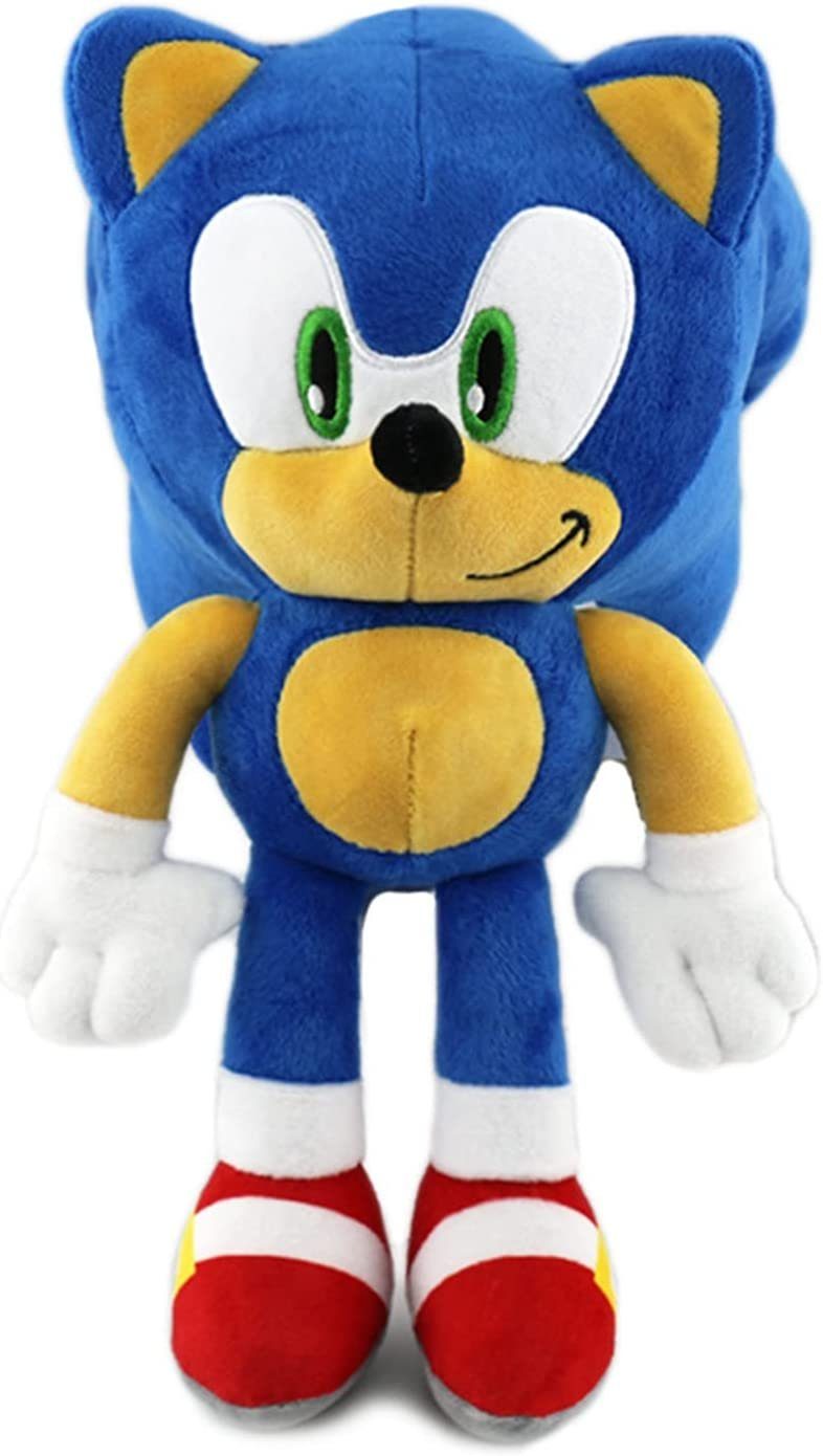 Sonic SEGA Kuscheltier Sonic The Hedgehog SEGA Sonic Plüschtier 30 cm Sonic Kuscheltier (1-St), Super weicher Plüsch Stofftier Kuscheltier für Kinder zum spielen