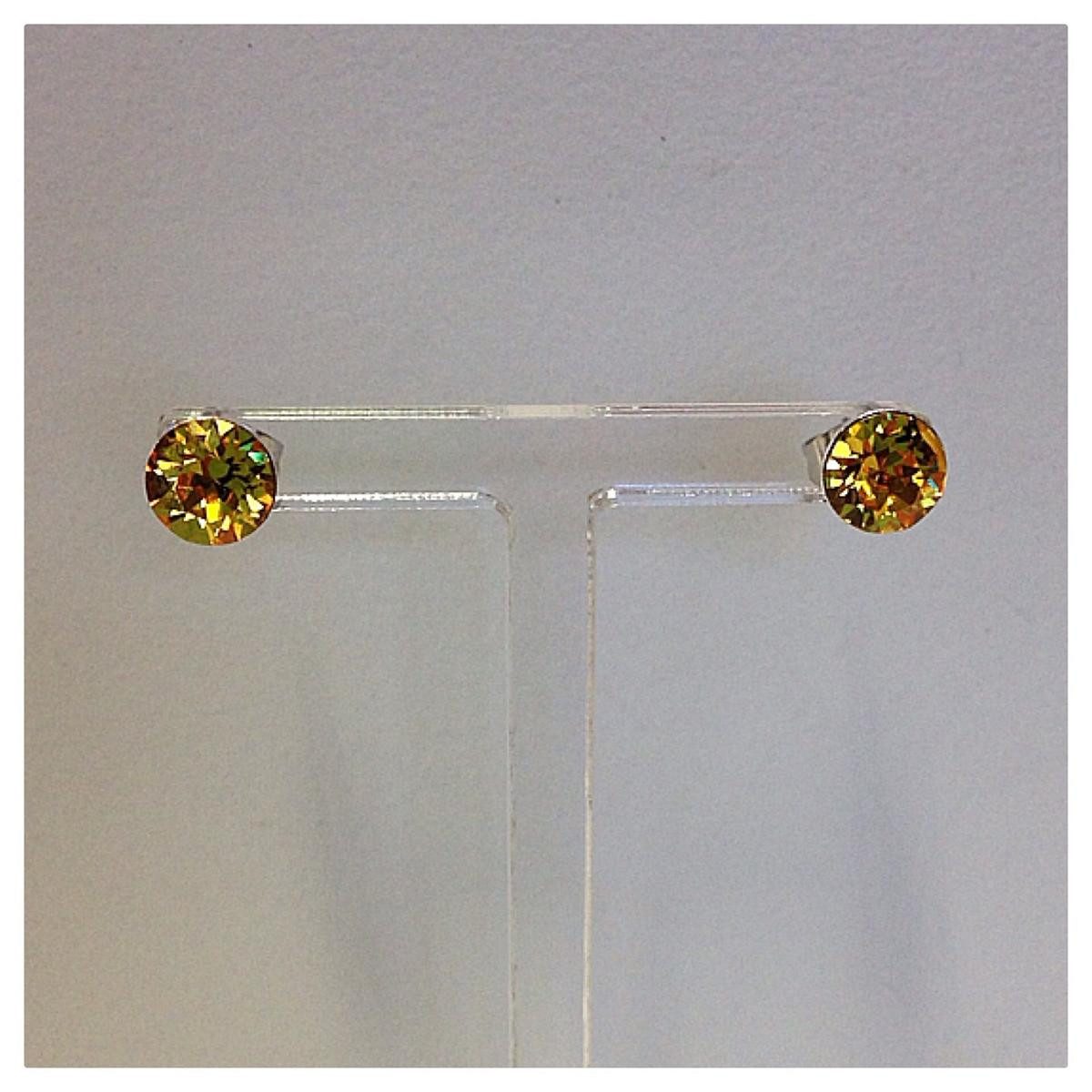 Edelschmiede925 Ohrstecker-Set Edelschmiede925 Ohrstecker Modeschmuck (Stift = Titan) m Swarovski