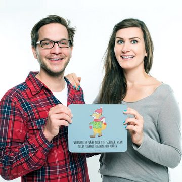 Mr. & Mrs. Panda Mauspad Fuchs Schlittschuhe - Eisblau - Geschenk, Mauspad, Designer Mauspad, (1-St), Rutschfest