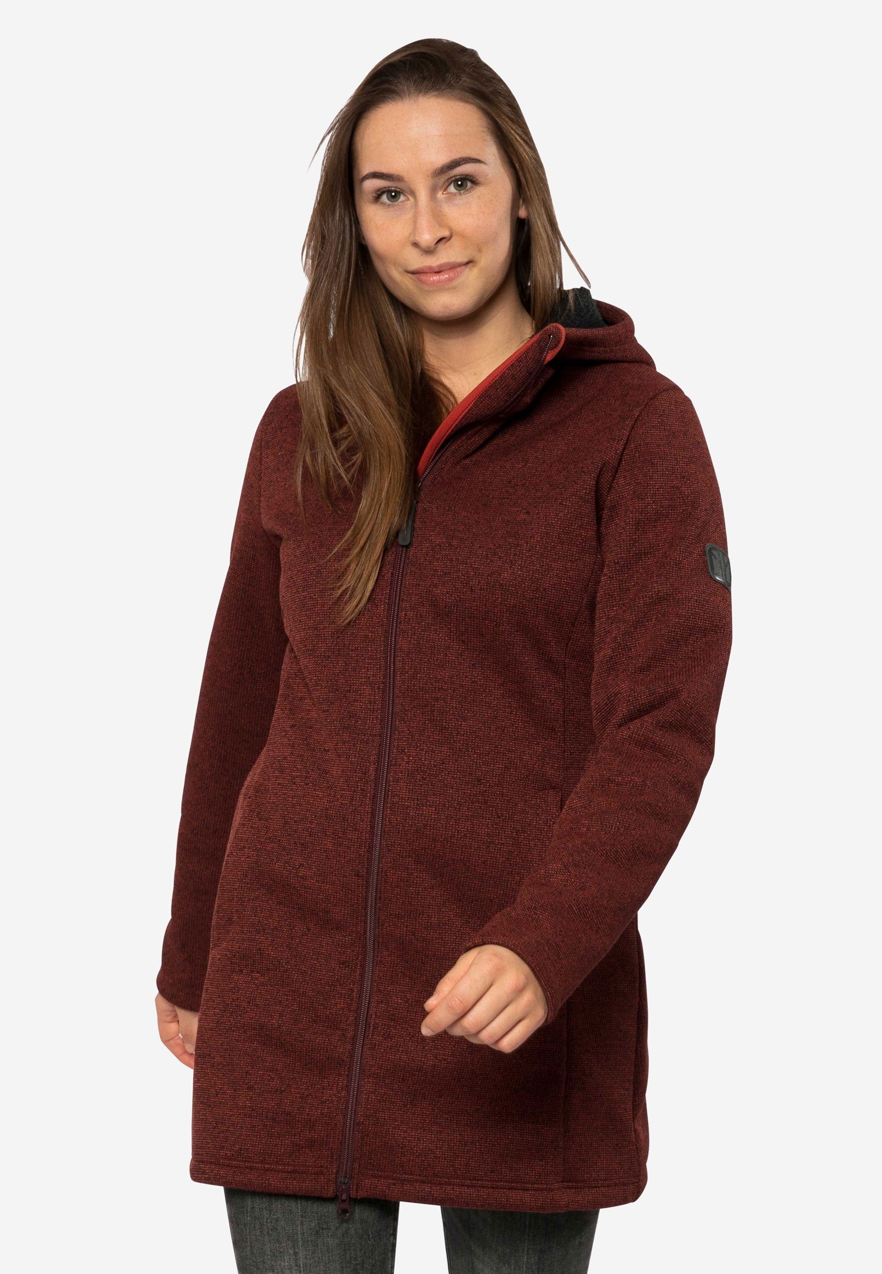 Elkline Fleecejacke Morning Dew wärmend winddicht wasserabweisend mit Kapuze