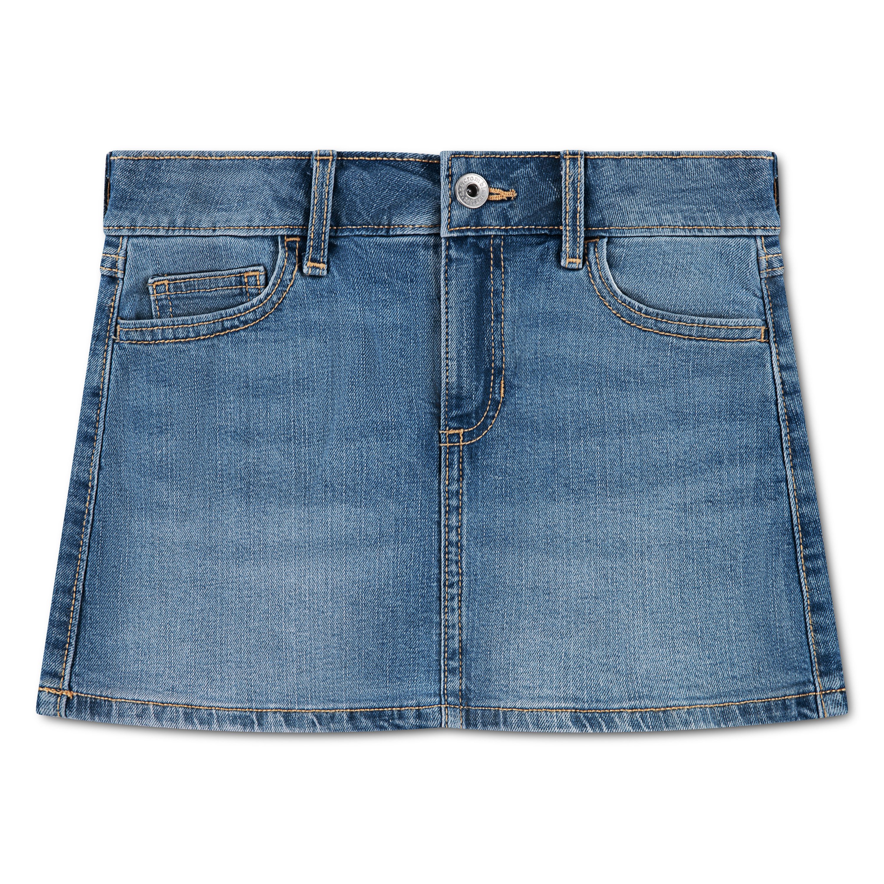 Abercrombie Kids Jeansrock AFG DROP WAIST PLEATED MINI SK Minirock / Sommerock Jeans-Qualität