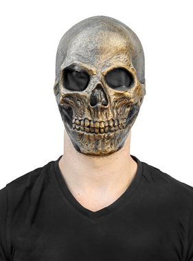 Ghoulish Productions Verkleidungsmaske Gold Skull Maske, Dieser Schädel ist ein sehr wertvolles Köpfchen!