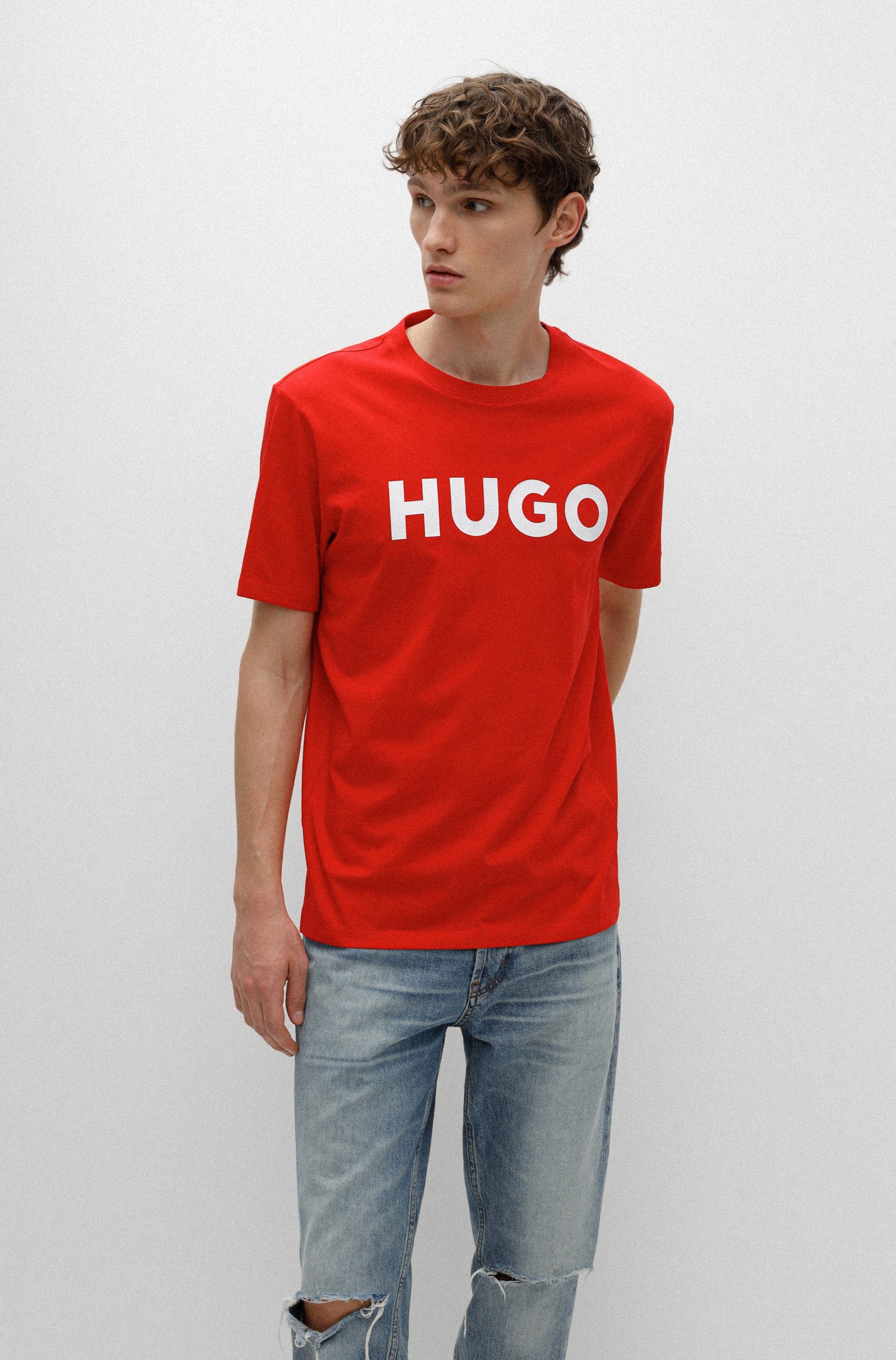 HUGO T-Shirt Dulivio Rundhalsausschnitt, Regular Fit, Must have Basic günstig online kaufen