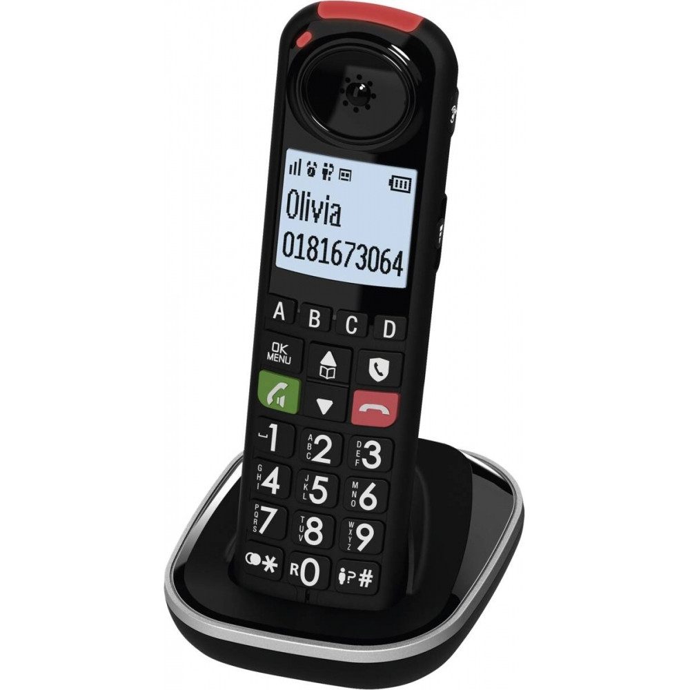 Swissvoice Xtra Handset Schwarz schnurloses Telefon Seniorentelefon