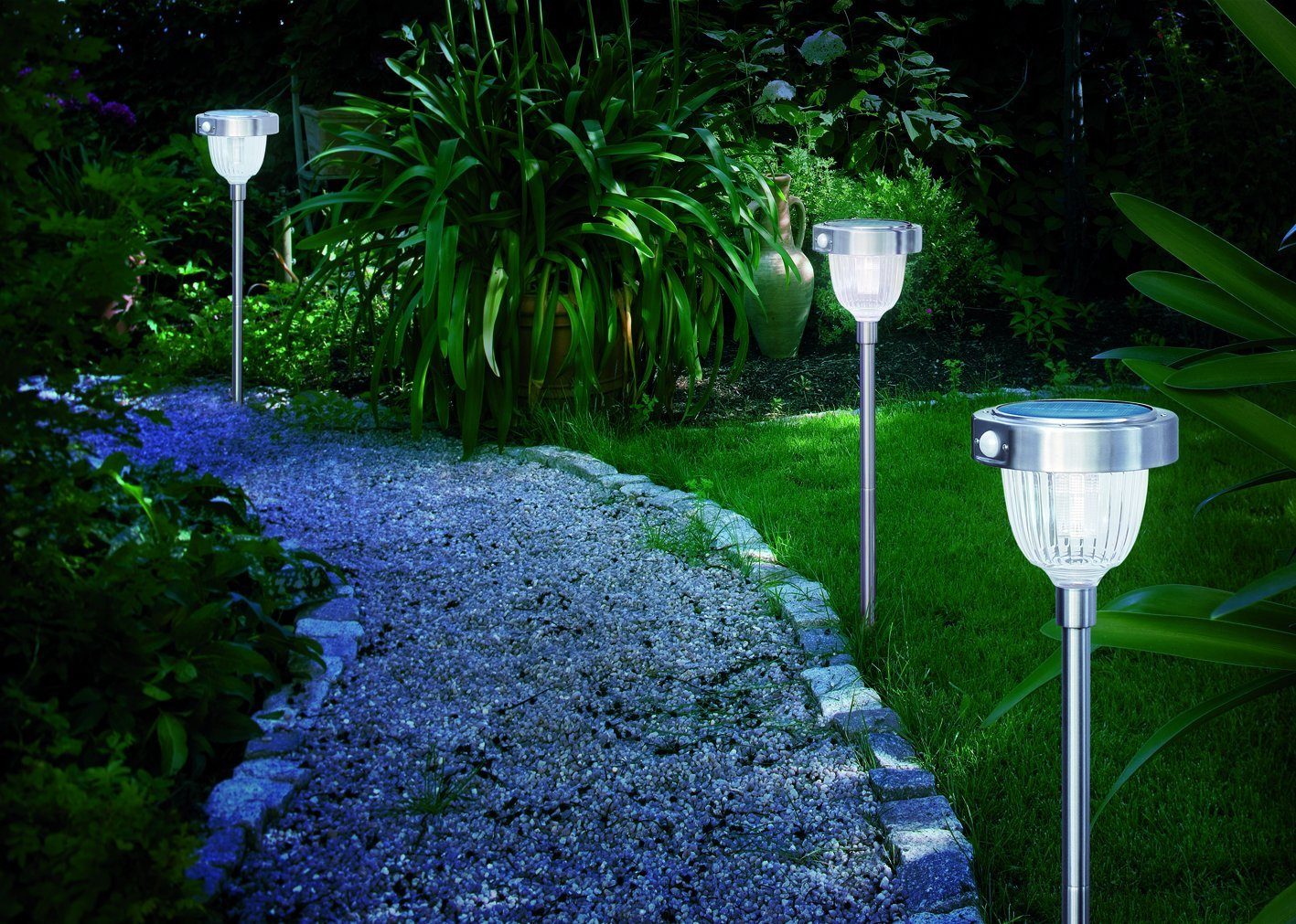 esotec LED Solarleuchte esotec Solar-PIR Leuchte Asinara