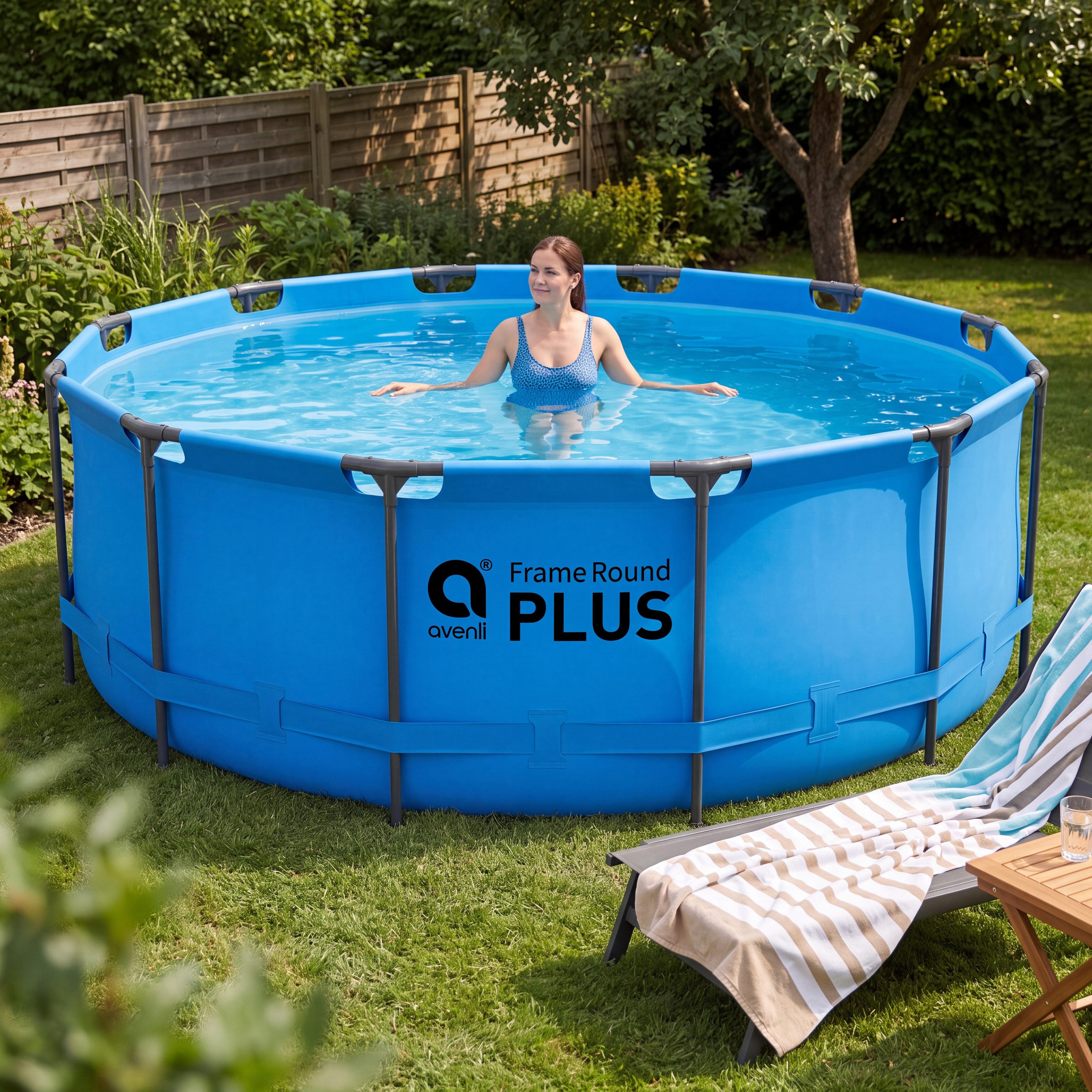 Avenli Framepool Frame Plus Pool 366x122 cm, Aufstellpool (Stahlrahmenpool, ohne Zubehör), Auch als Ersatzpool geeignet