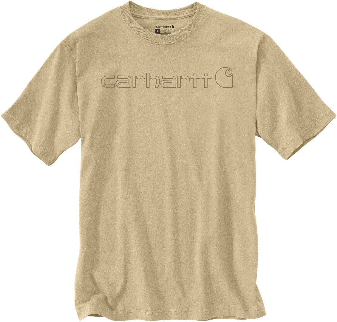 Carhartt Print-Shirt Carhartt T-Shirt Signature Logo Graphic Beach Heather 103361