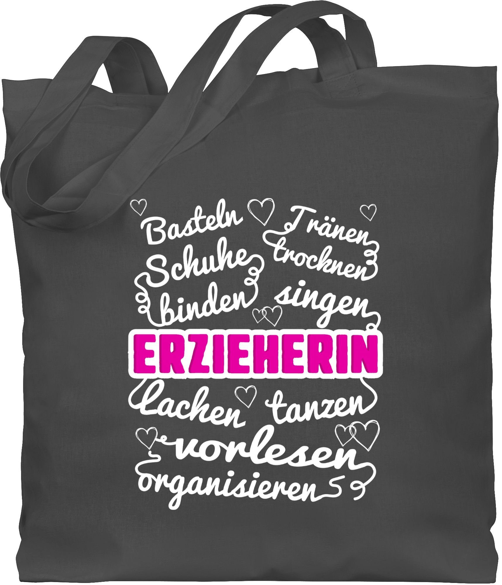 und Dunkelgrau Umhängetasche Geschenke Erzieherin Shirtracer 1 Beruf Job Aufgaben,