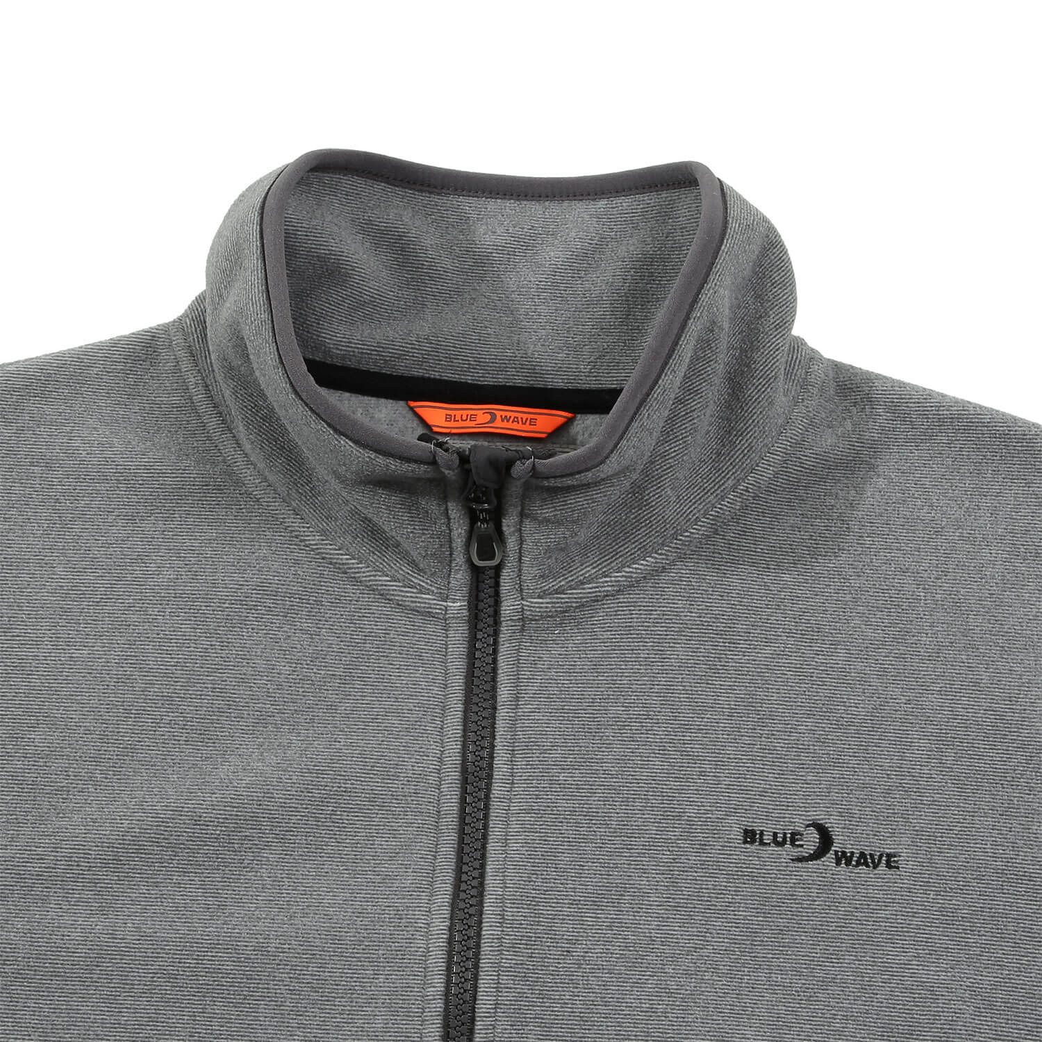 Blue Wave Fleecejacke Marco Herren Jacke Marco in Streifenoptik mit Stehkragen und Reißverschluss