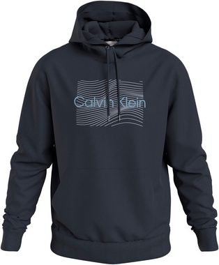 Calvin Klein Kapuzensweatshirt WAVE LINES HERO LOGO HOODIE mit Markenlabel