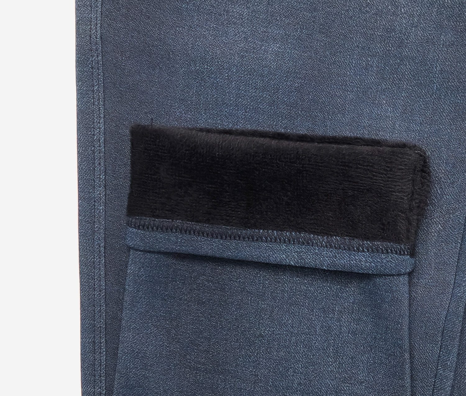 dy_mode Thermohose Damen Thermohose in Jeans-Optik Stretchhose mit Innenfutter mit elastischem Bund, mit Innenfutter