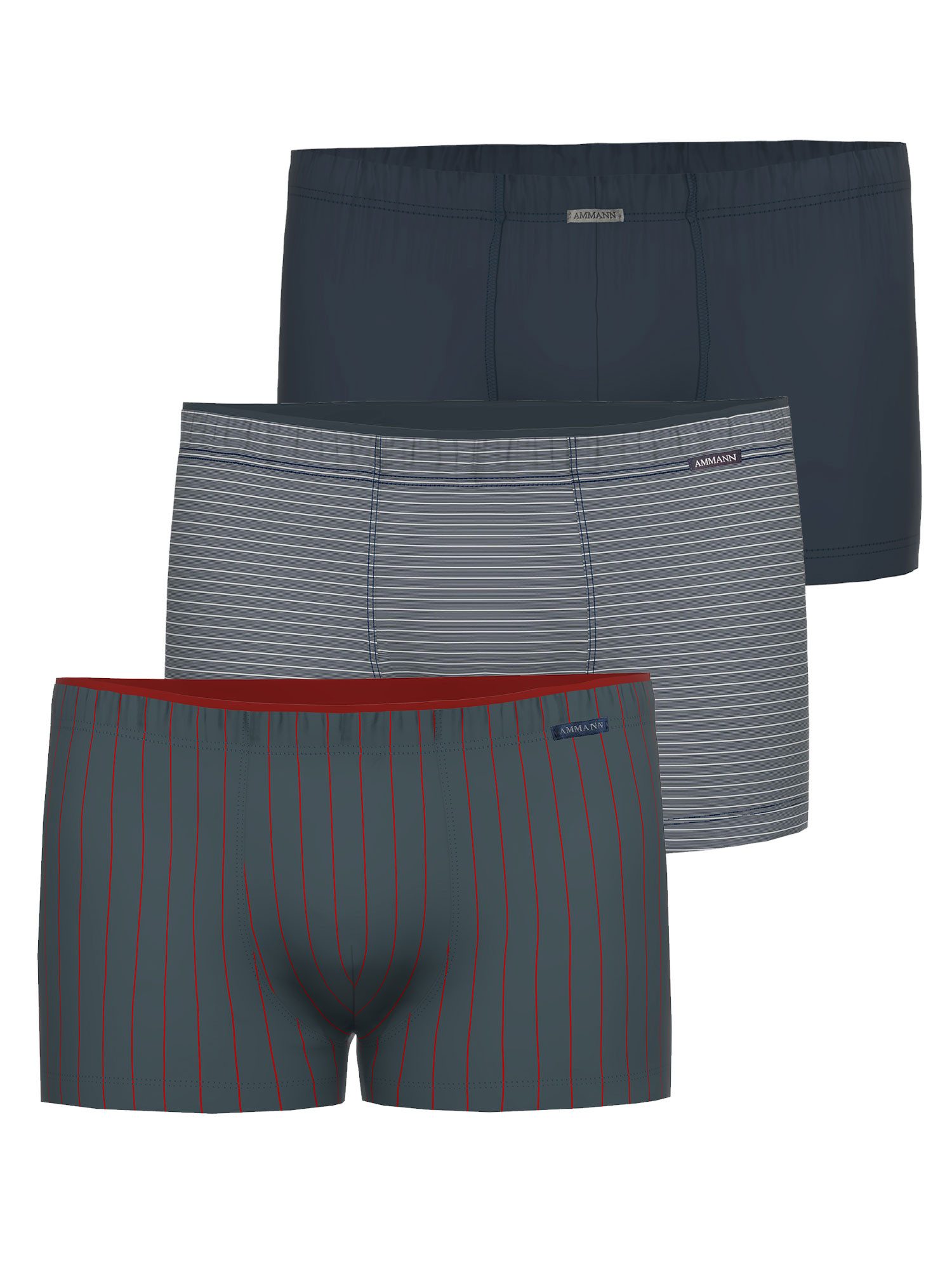 Ammann Retro Pants 3er Pack Herren Retro Short Mix Shorts (Packung, 3-St) 3er Sparpack, hochwertiges Material, verschiedene Farben