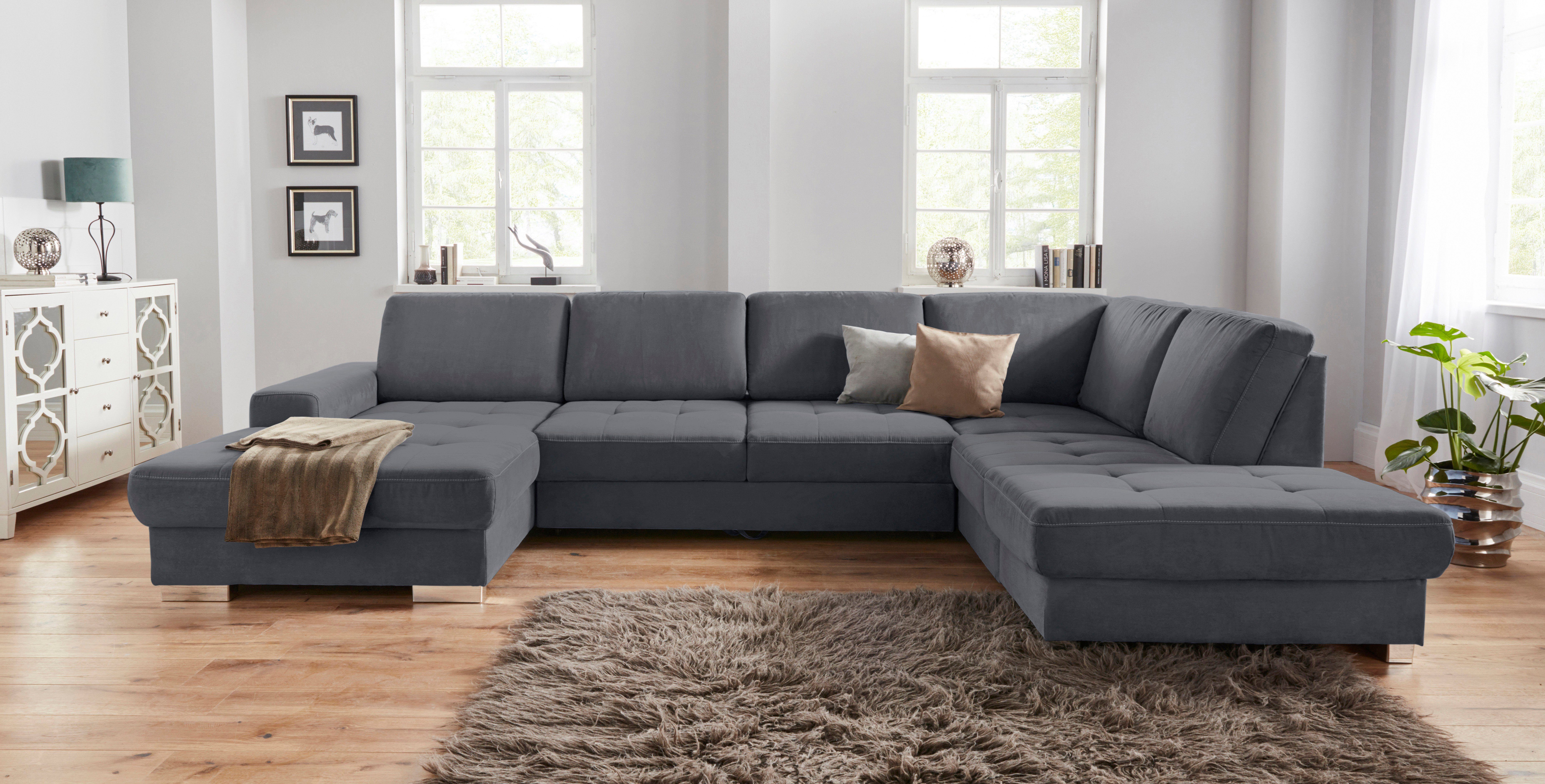 sit&more Wohnlandschaft "Santorini U-Form", mit Federkern und Sitztiefenver günstig online kaufen
