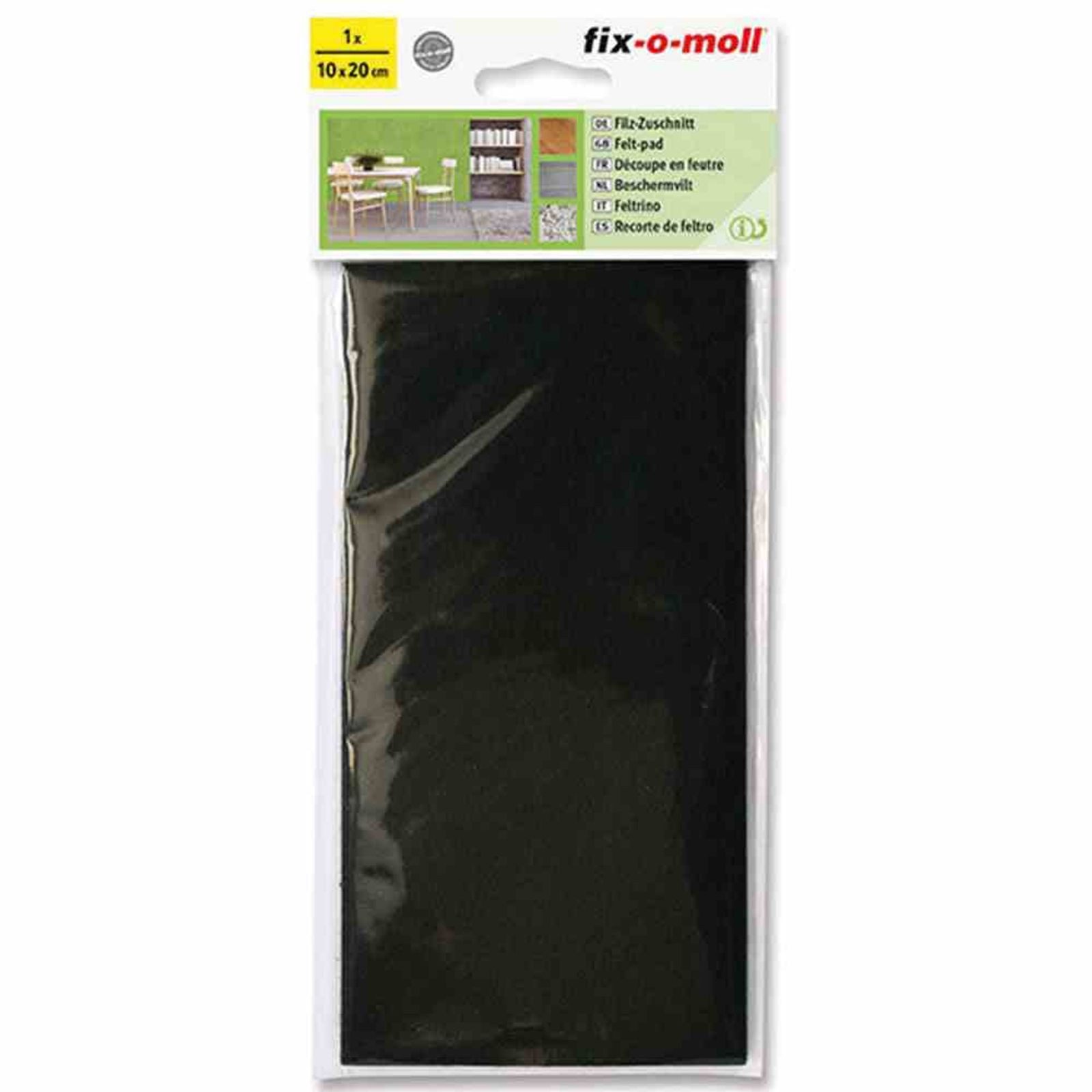 Fix-O-Moll Filzgleiter Filz-Zuschn.br. 100x200mm