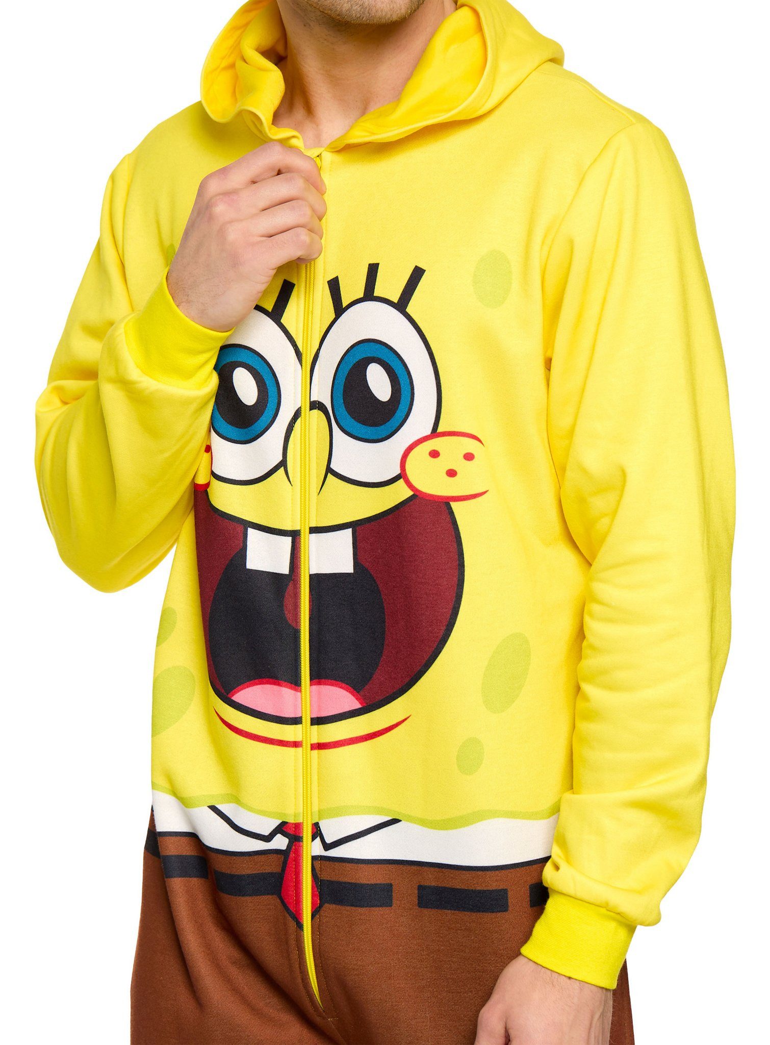 Opposuits Kostüm SpongeBob Onesie, Megagemütlicher Einteiler - offizielles Spongebob-Kostüm!