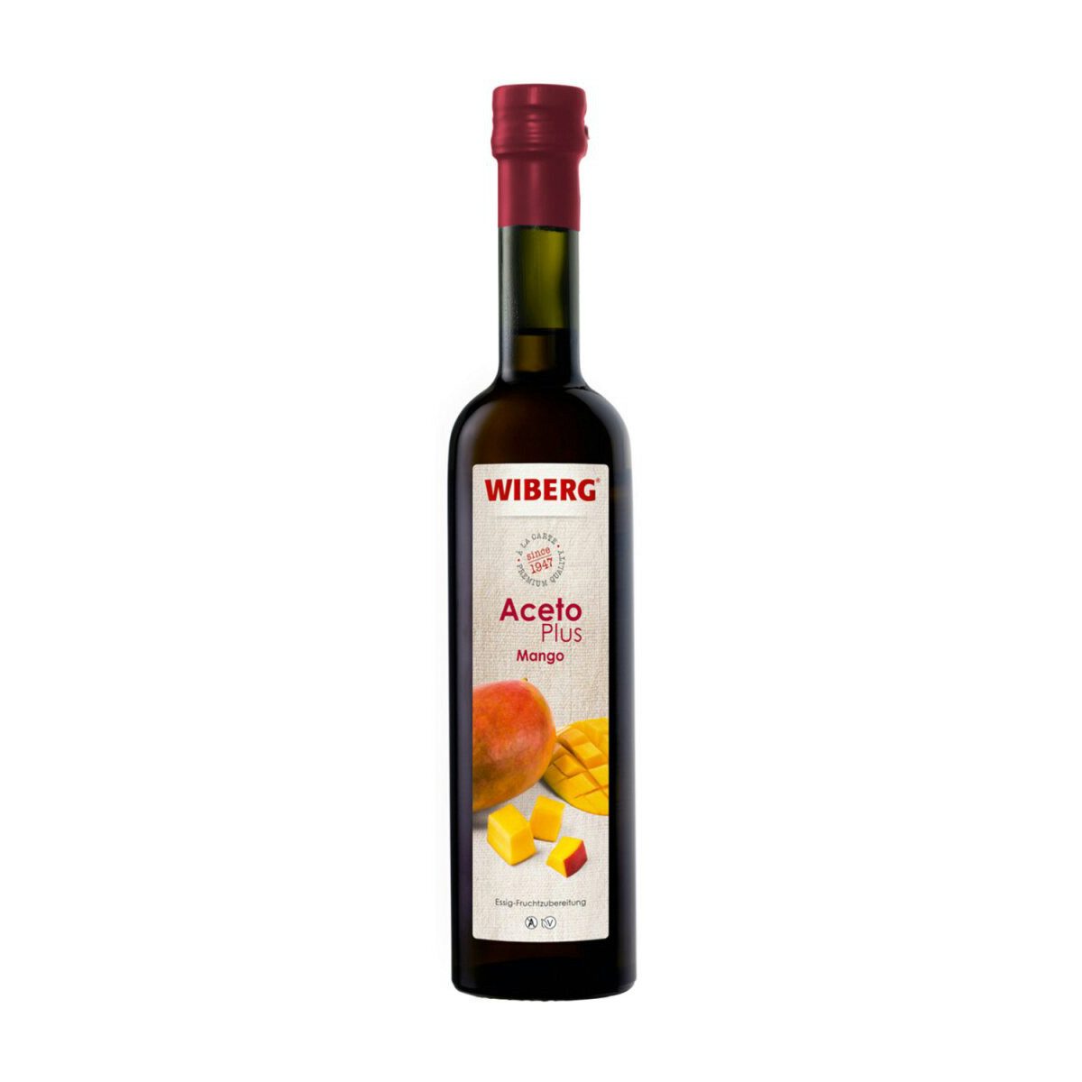 WIBERG Essig, Wiberg Aceto Plus Mango Essig Fruchtzubereitung säuerlich 500ml