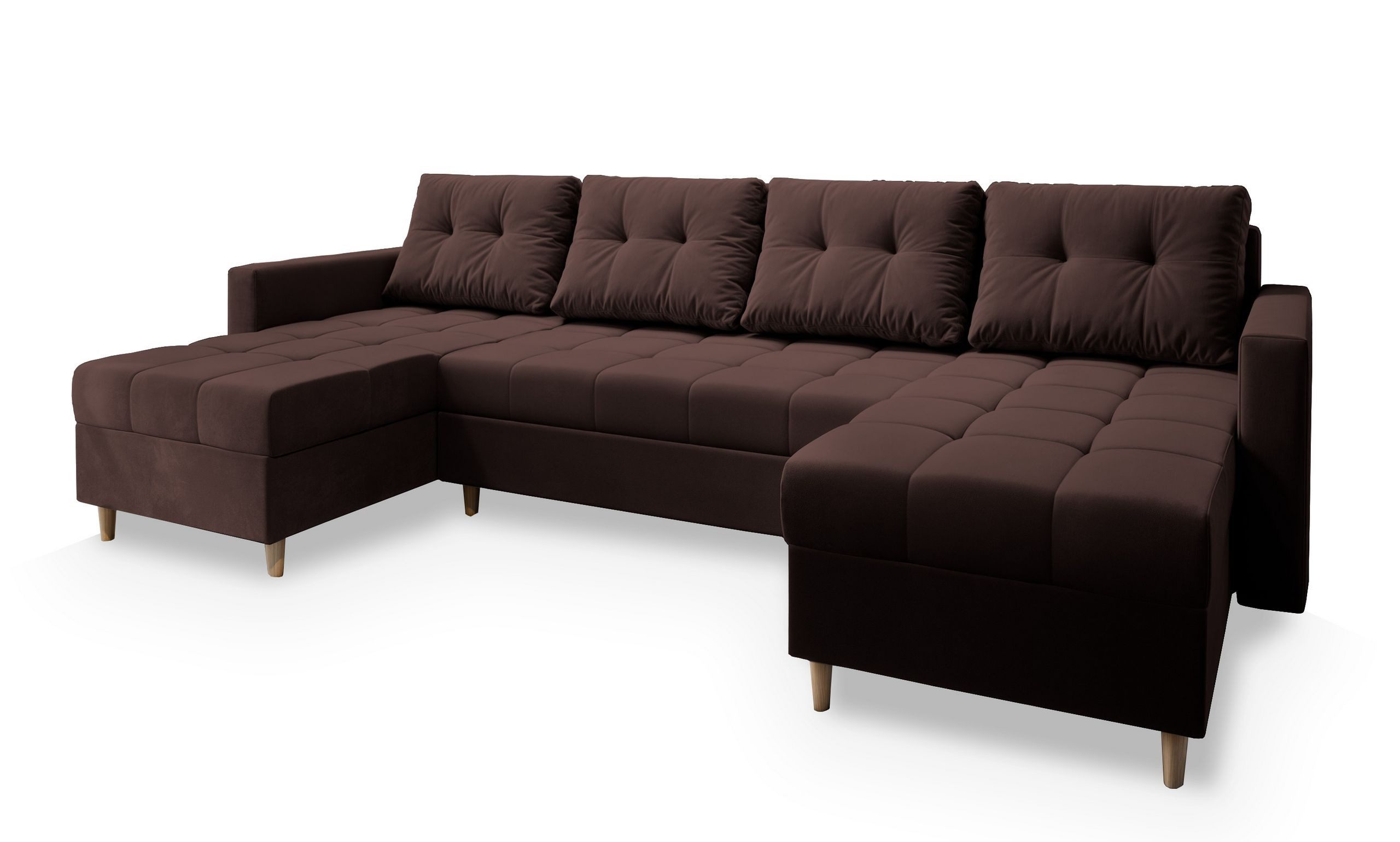 Masseno Ecksofa MILO mit Schlaffunktion U-Form, günstig online kaufen
