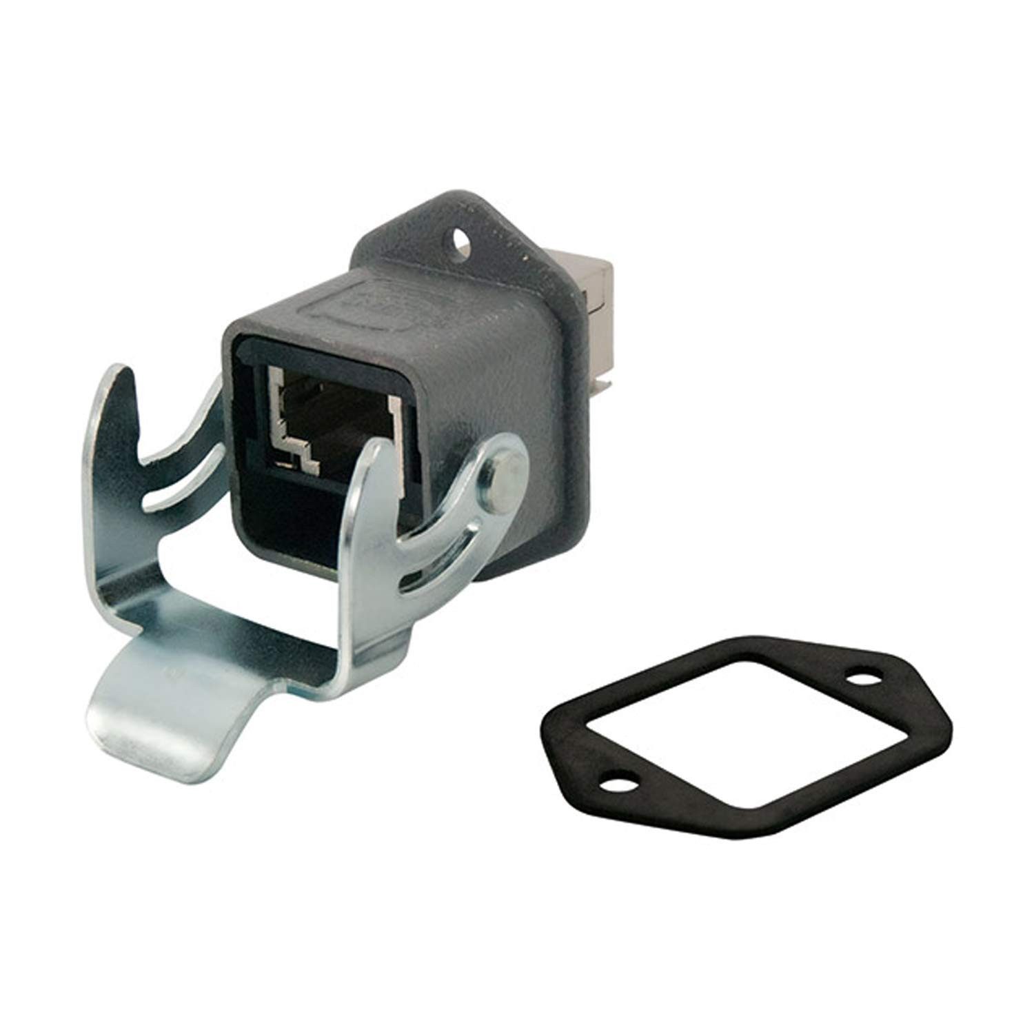 Harting Rundstecker Titel:RJ45 Industrial Wanddurchführung-Set Buchse gerade, 8-polig, Ko