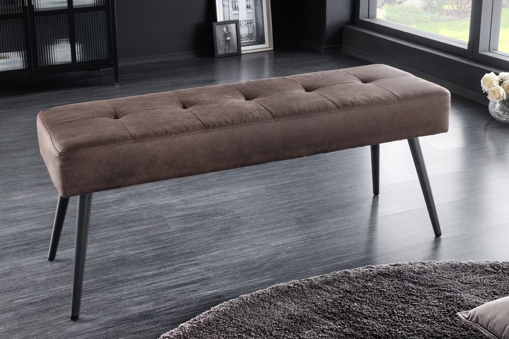 riess-ambiente Sitzbank BOUTIQUE 100cm braun / schwarz (Einzelartikel, 1-St günstig online kaufen