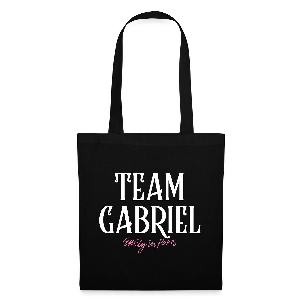 Spreadshirt Henkeltasche Emily In Paris Team Gabriel Stoffbeutel (1-tlg)