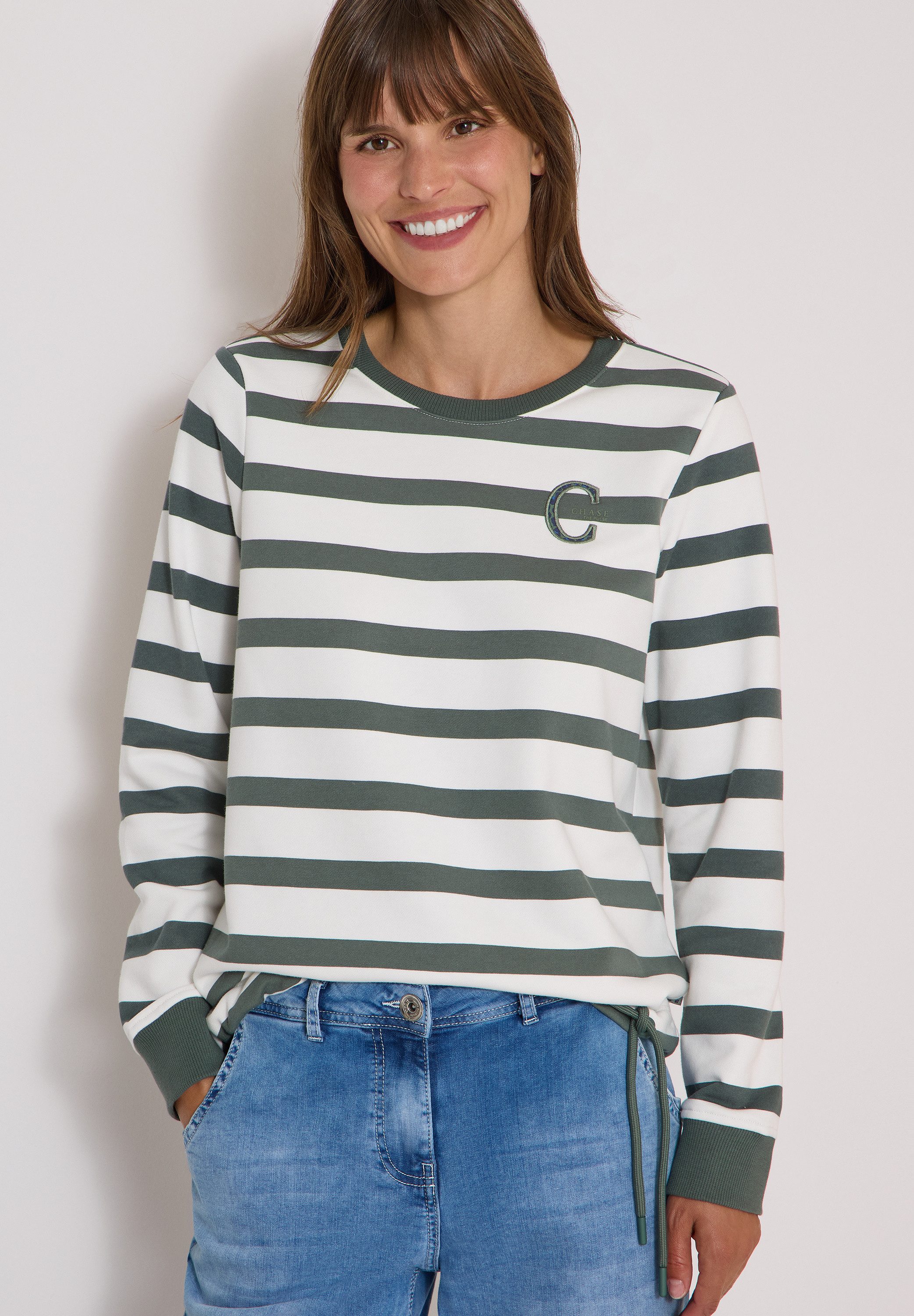 CECIL Sweatshirt mit Rundhalsausschnitt