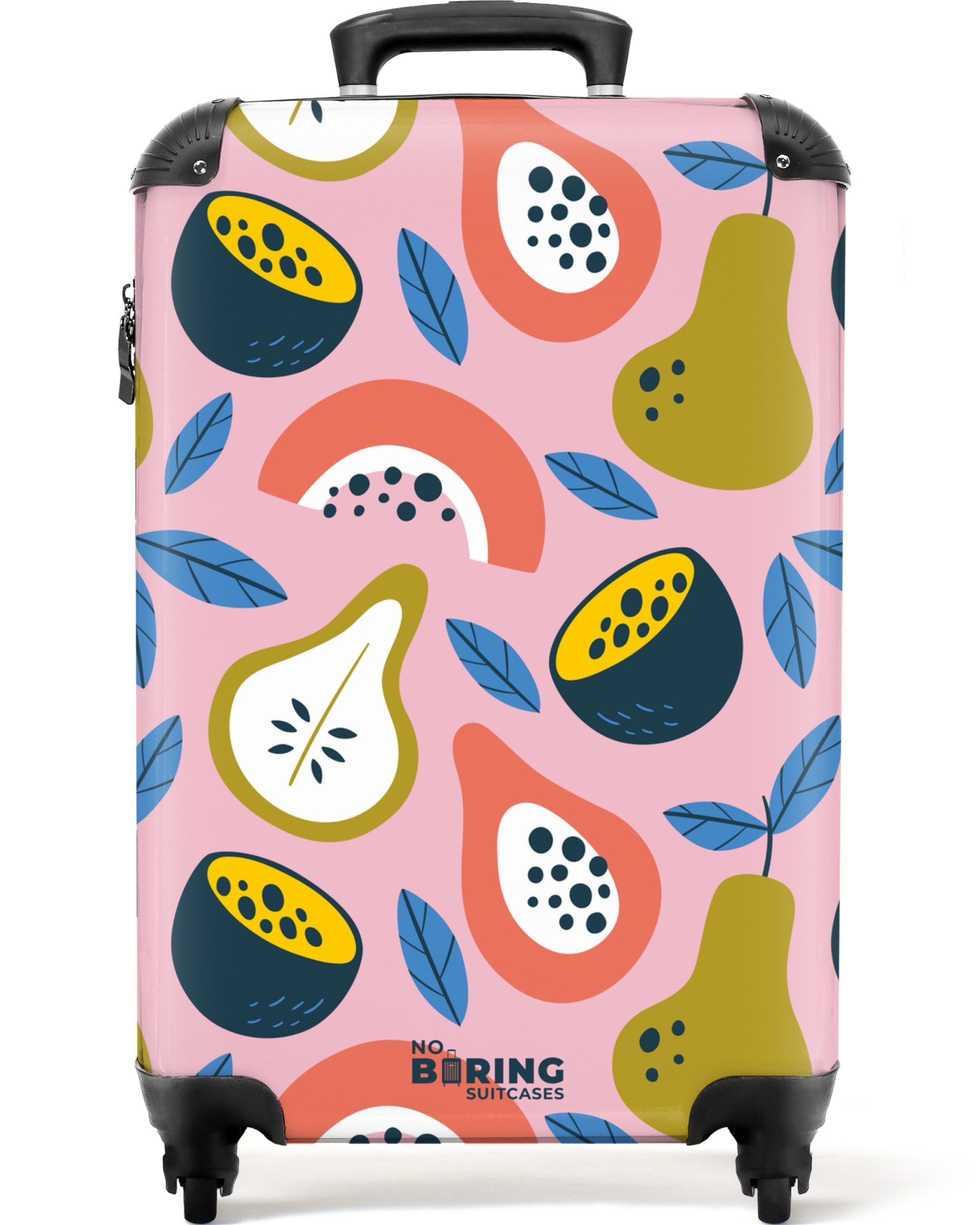 NoBoringSuitcases.com© Hartschalen-Trolley Tropische Früchte Muster mit günstig online kaufen