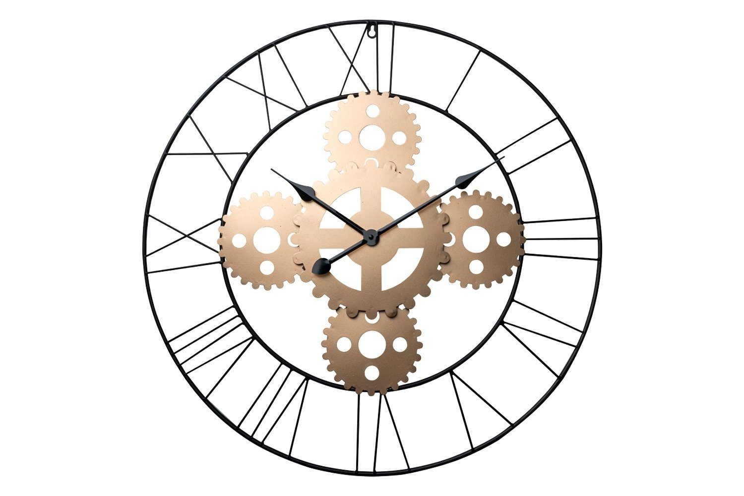 casa NOVA Wanduhr Wanduhr ADIANA, Gold, Ø 70 cm