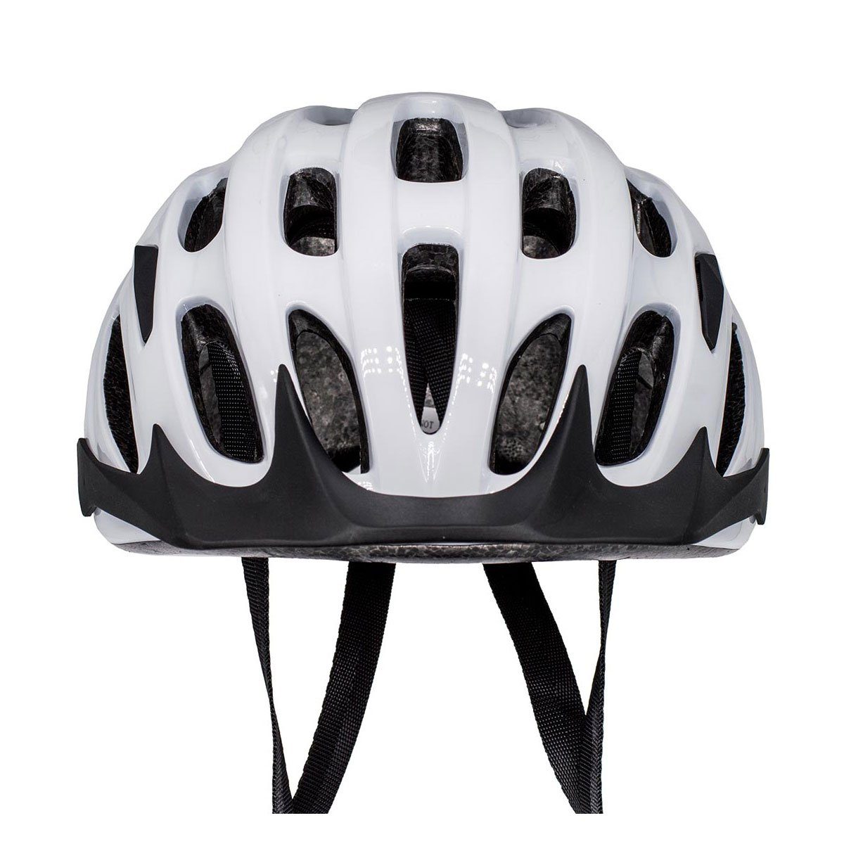 Airtracks Fahrradhelm Fahrradhelm Star S/M (53-58cm), L/XL (58-63cm), K-60 für Herren und Damen - EPS-Körper + IN MOULD / Neon Weiß Schwarz