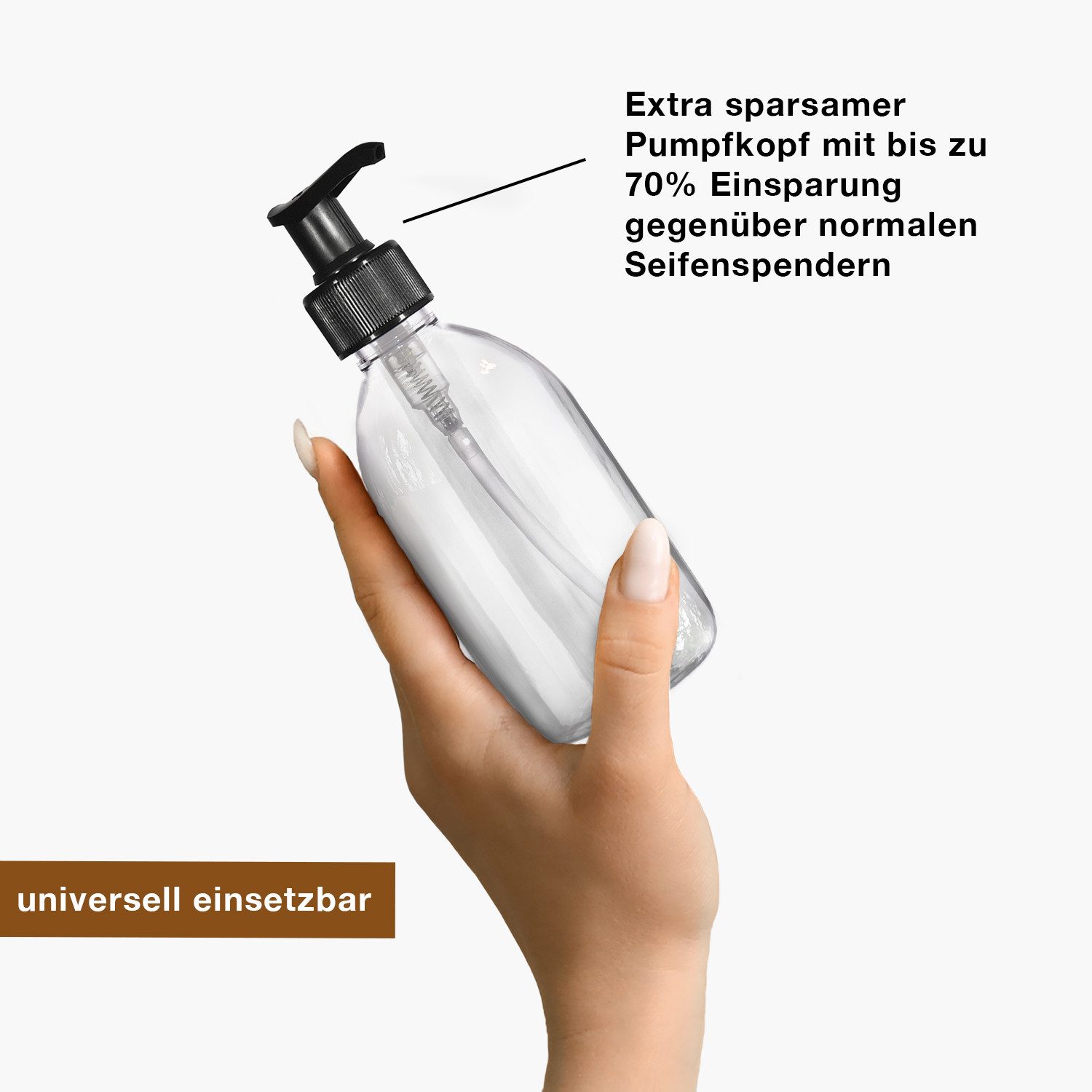 Oputec Seifenspender 2 x 300ml Seifenspender aus Kunststoff Flasche zum Bef günstig online kaufen