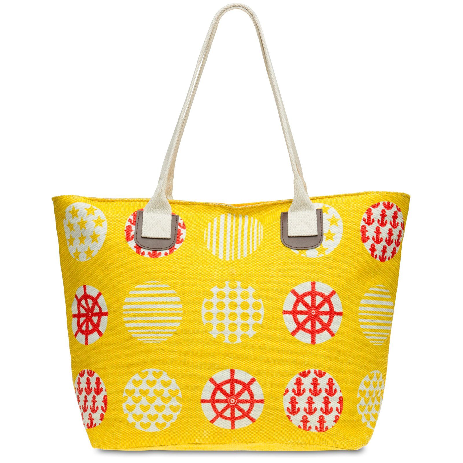 Caspar Strandtasche TS1021 große XL Damen Strandtasche Shopper mit trendy Print