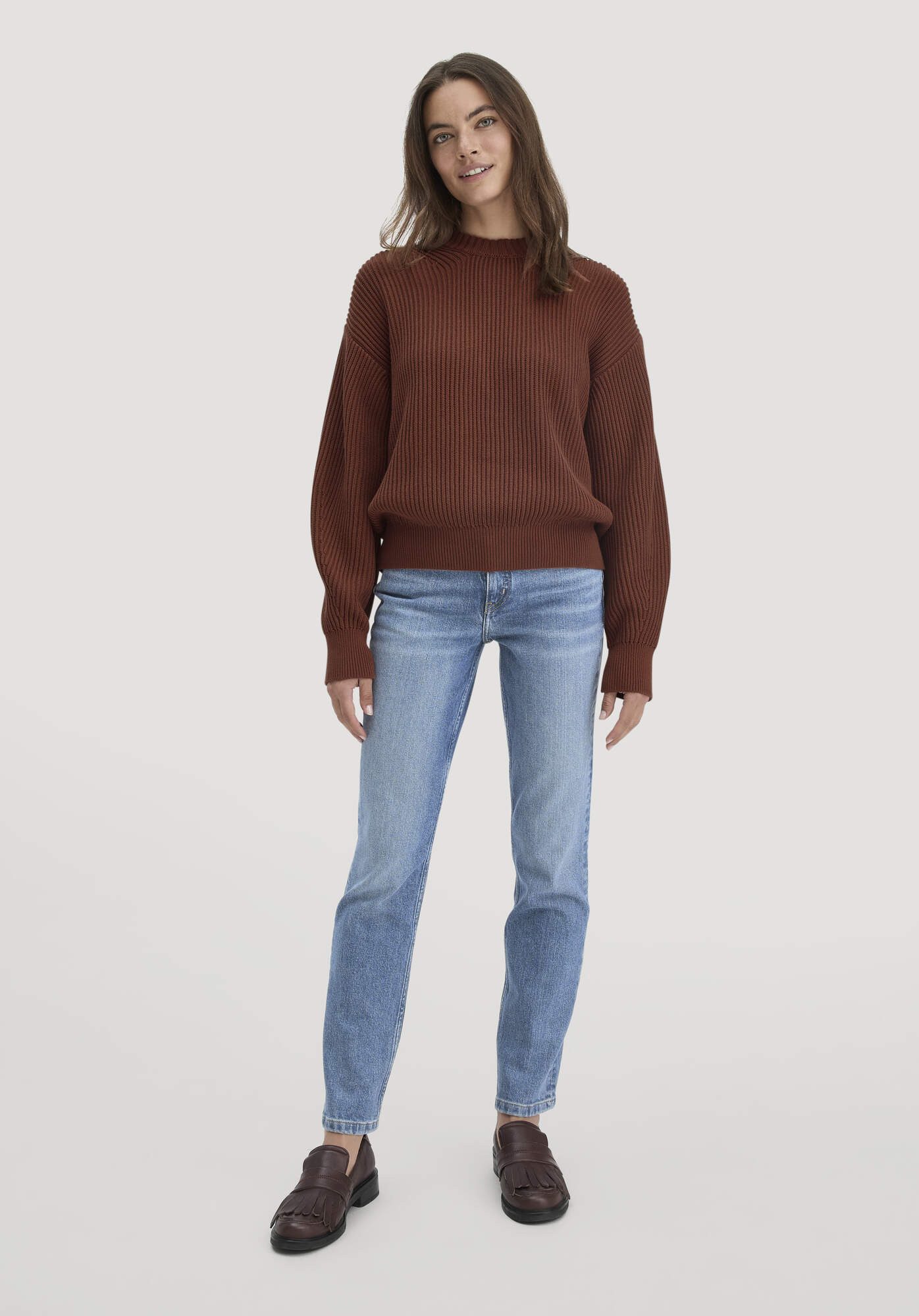 Hessnatur Strickpullover Relaxed aus reiner Bio-Baumwolle (1-tlg)
