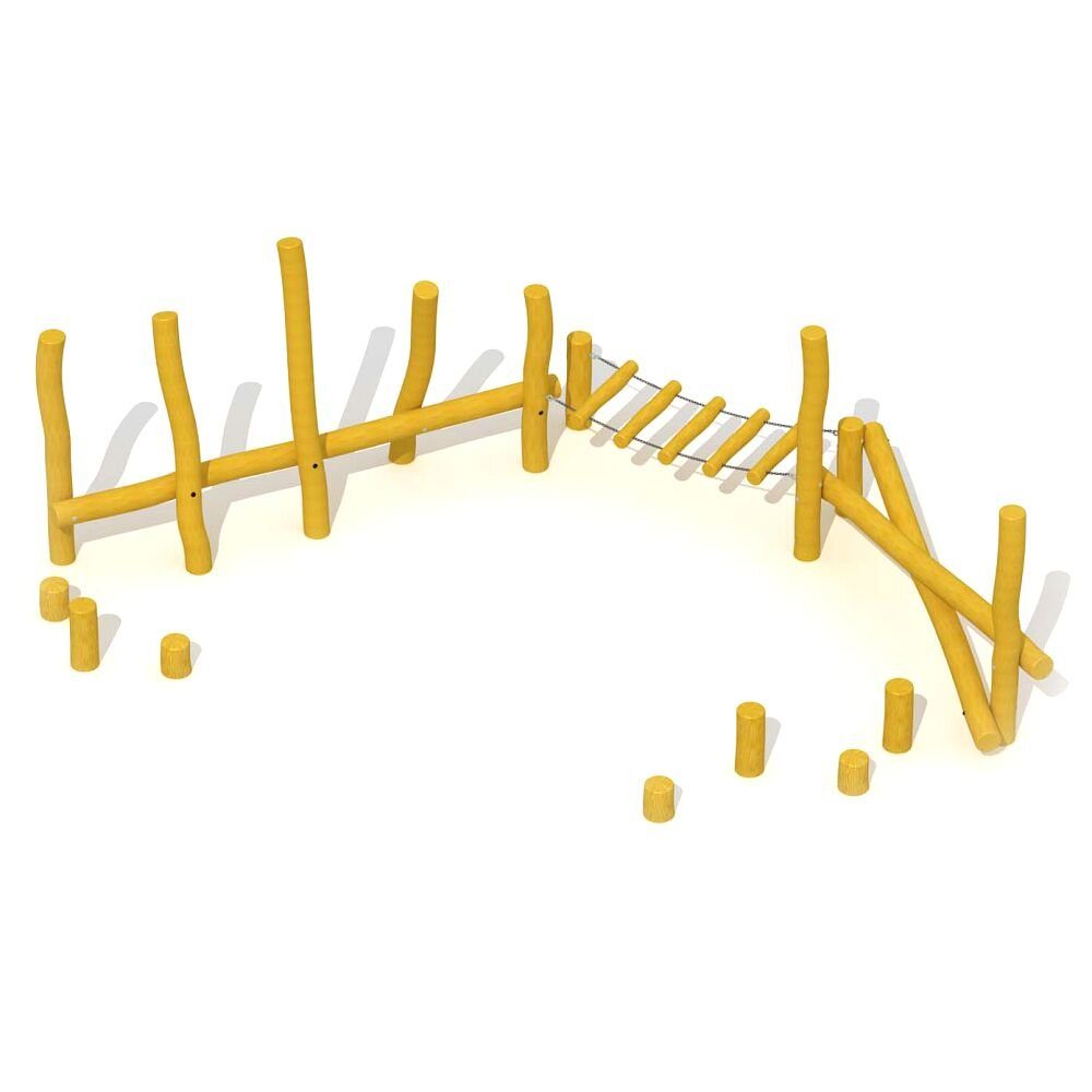 Europlay Balancetrainer Balancierpfad Dschungelpfad, Für Schulen, Kindergärten, Spielplätze