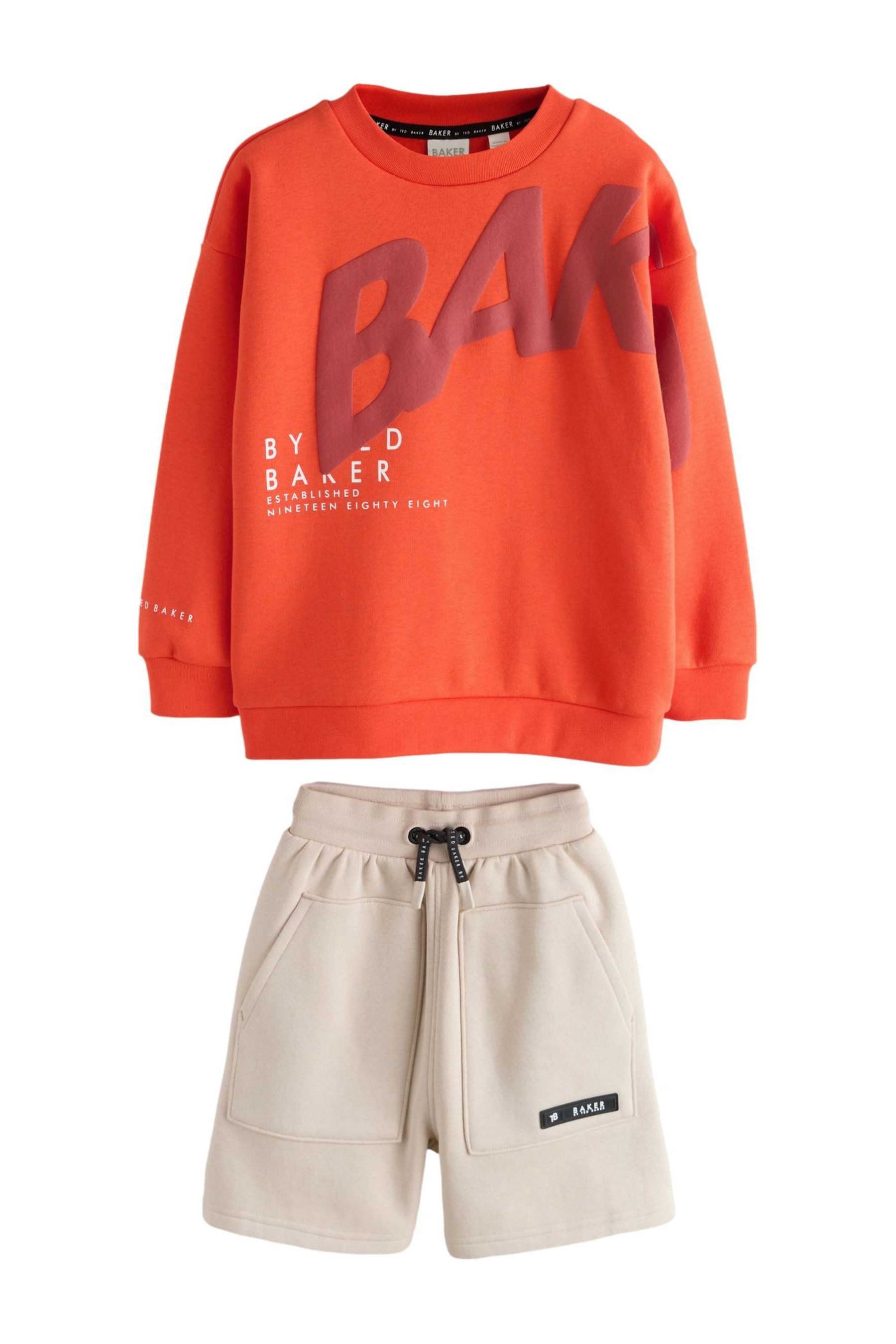 Pullover & Shorts Baker by Ted Baker Oversized Sweatshirt + Shorts