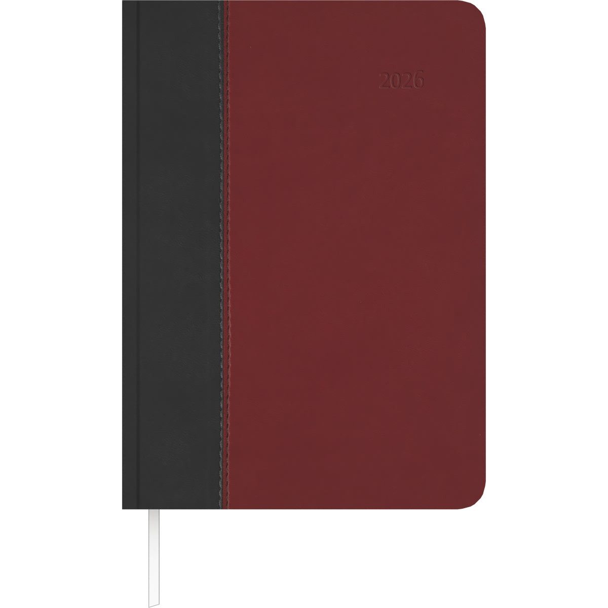 ZETTLER Buchkalender Buchkalender 878 15x21cm 1 Tag/1 Seite Fire schwarz-rot 2026